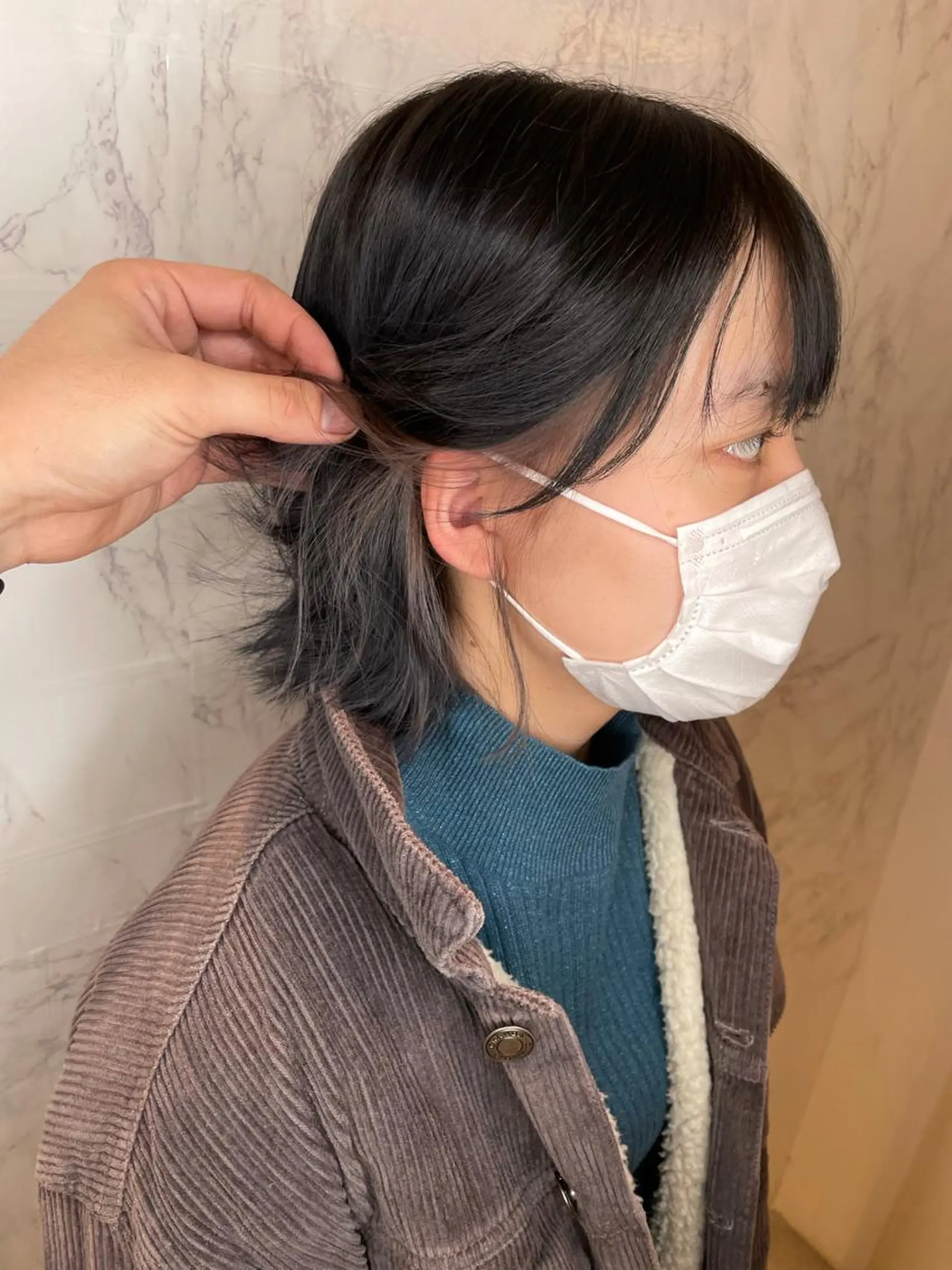 ショート カラー イヤリングカラー カット ヘアカラー 🌼韓国ヘア🌼 田中義也のヘアスタイル