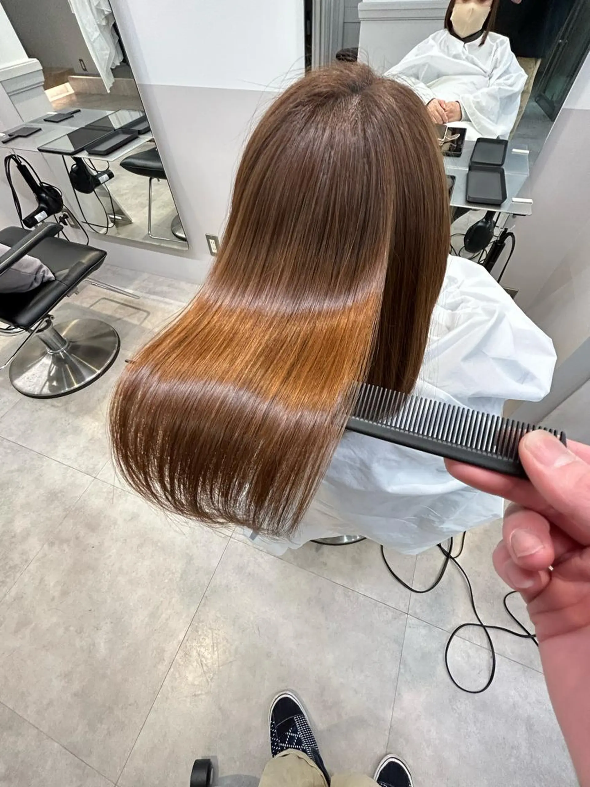 セミロング 縮毛矯正 木下英治/ボブ ショート銀座のヘアスタイル