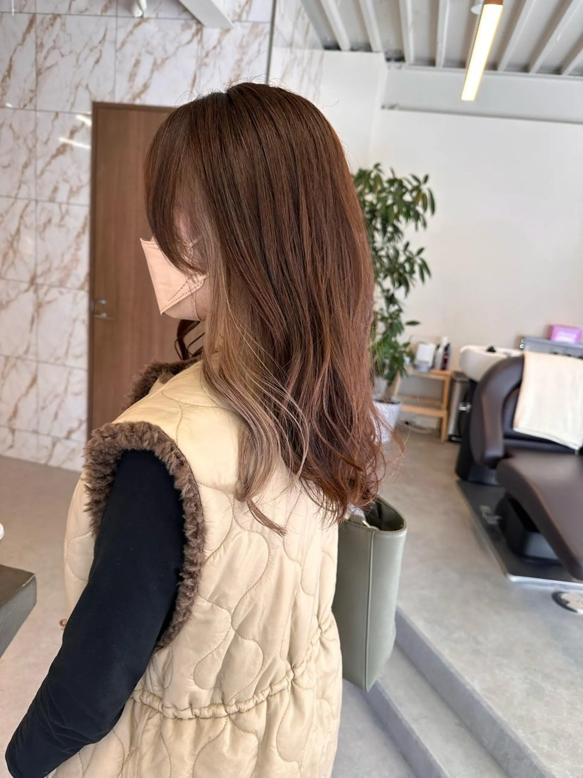 セミロング カラー ハイトーン×似合わせ 🌱中川慎之介のヘアスタイル