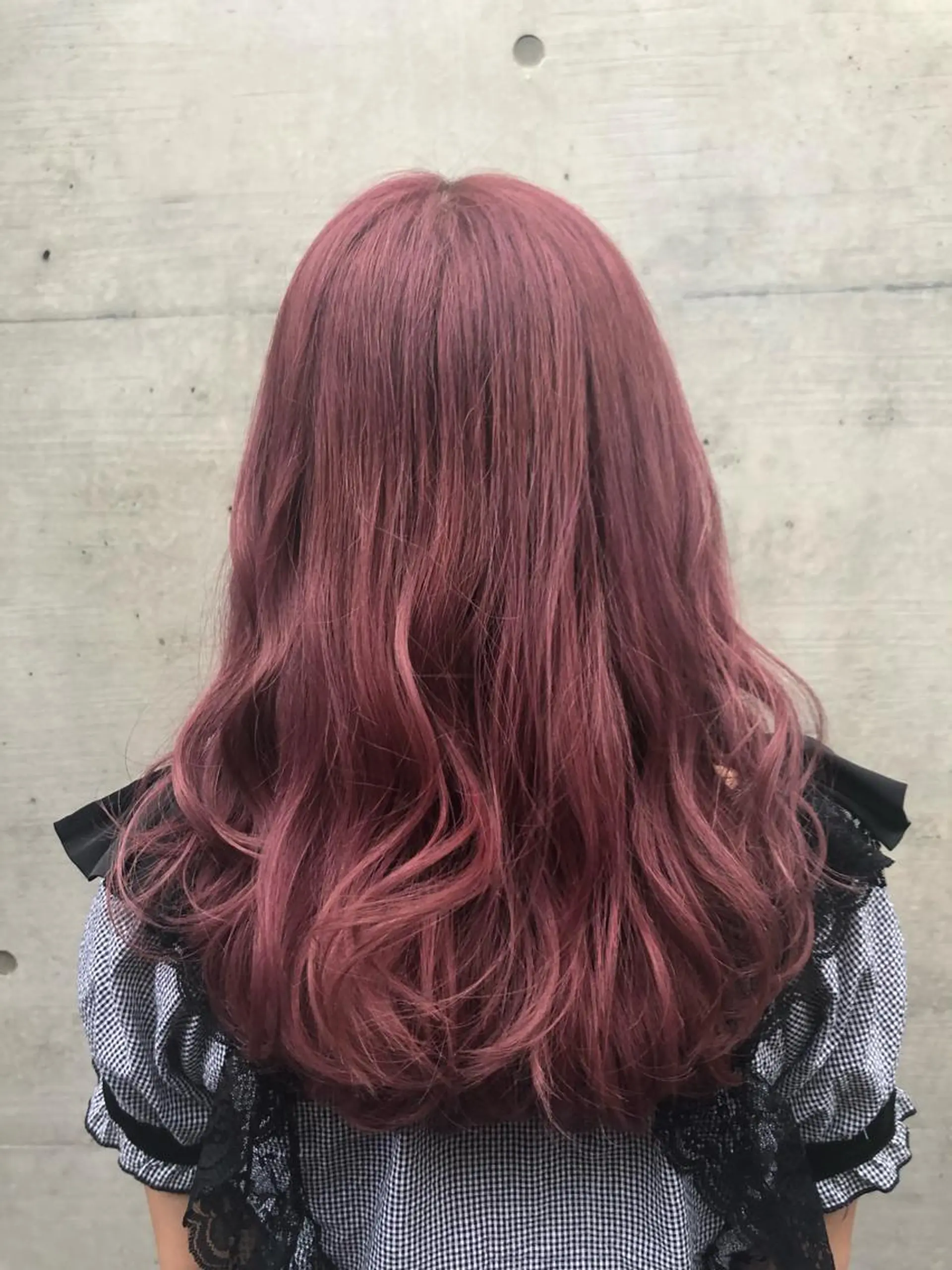 ロング カラー ピンクカラー ヘアカラー ヘアセット 韓国ヘア🤍髪質改善 🇰🇷AKANEのヘアスタイル