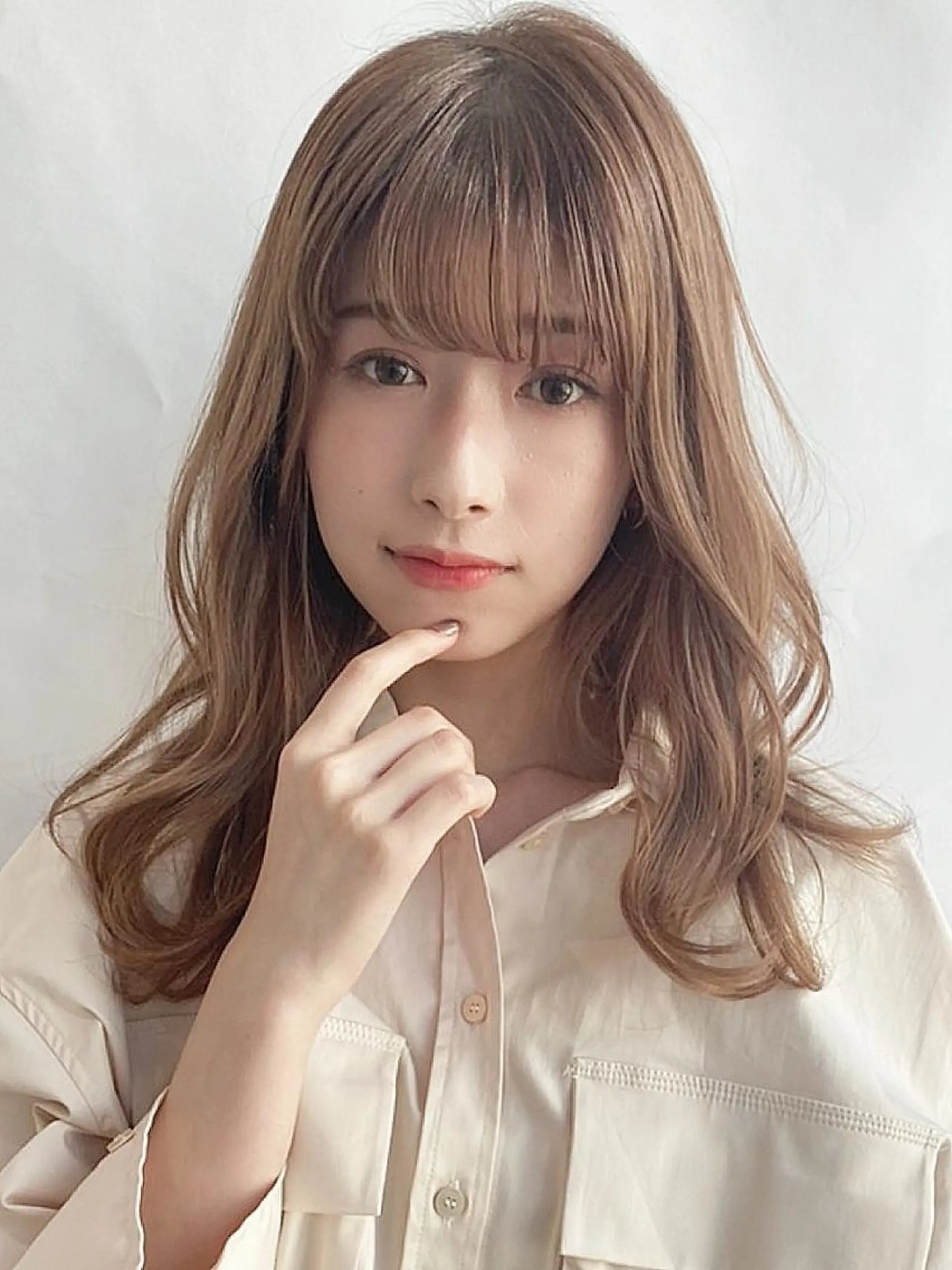 セミロング ヘアカラー 銀座店長🌟 片山雄太のヘアスタイル