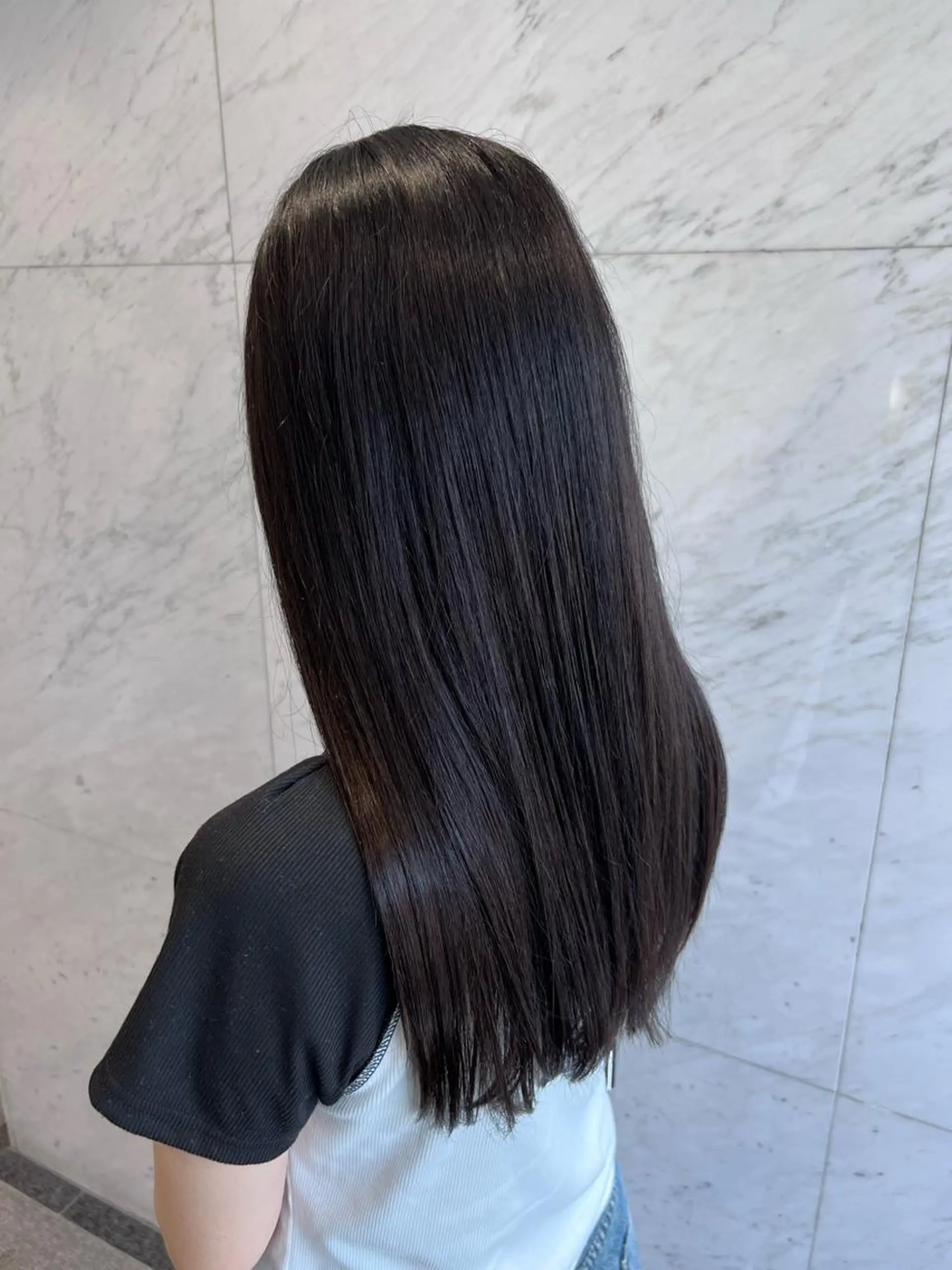 セミロング カラー 髪質改善 トリートメント トリートメント ベイリコルド　アトリ 店長　宮城一真のヘアスタイル