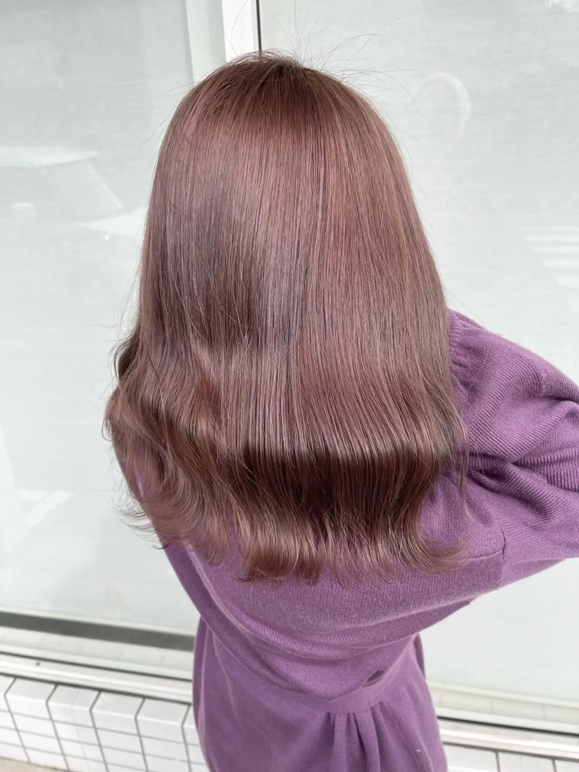 セミロング カラー 菊地 良太のヘアスタイル