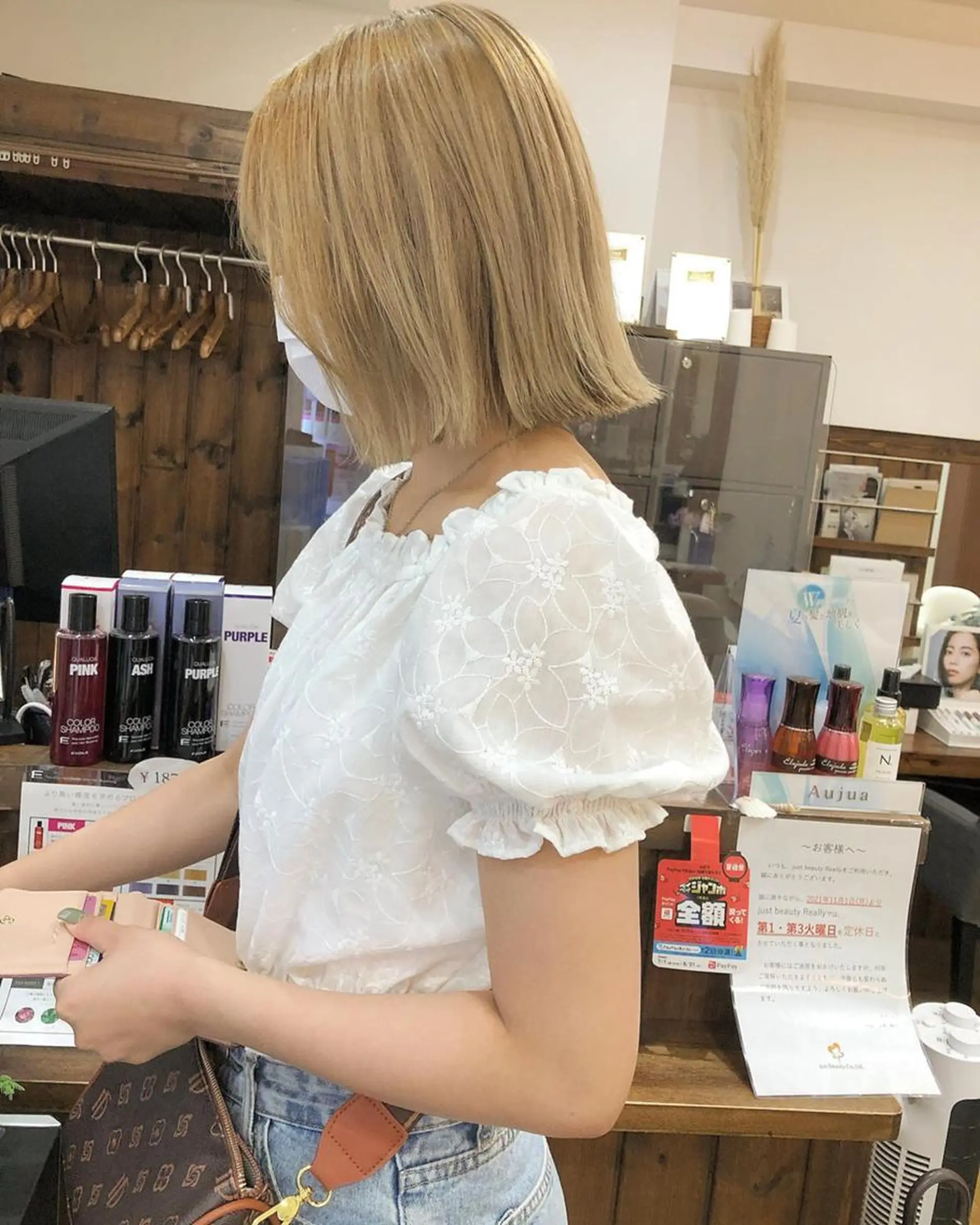 カラー アディクシーカラー アッシュ ブリーチ ダブルカラー グラデーションカラー 🌈ハイトーン/ ワタル🌈のヘアスタイル