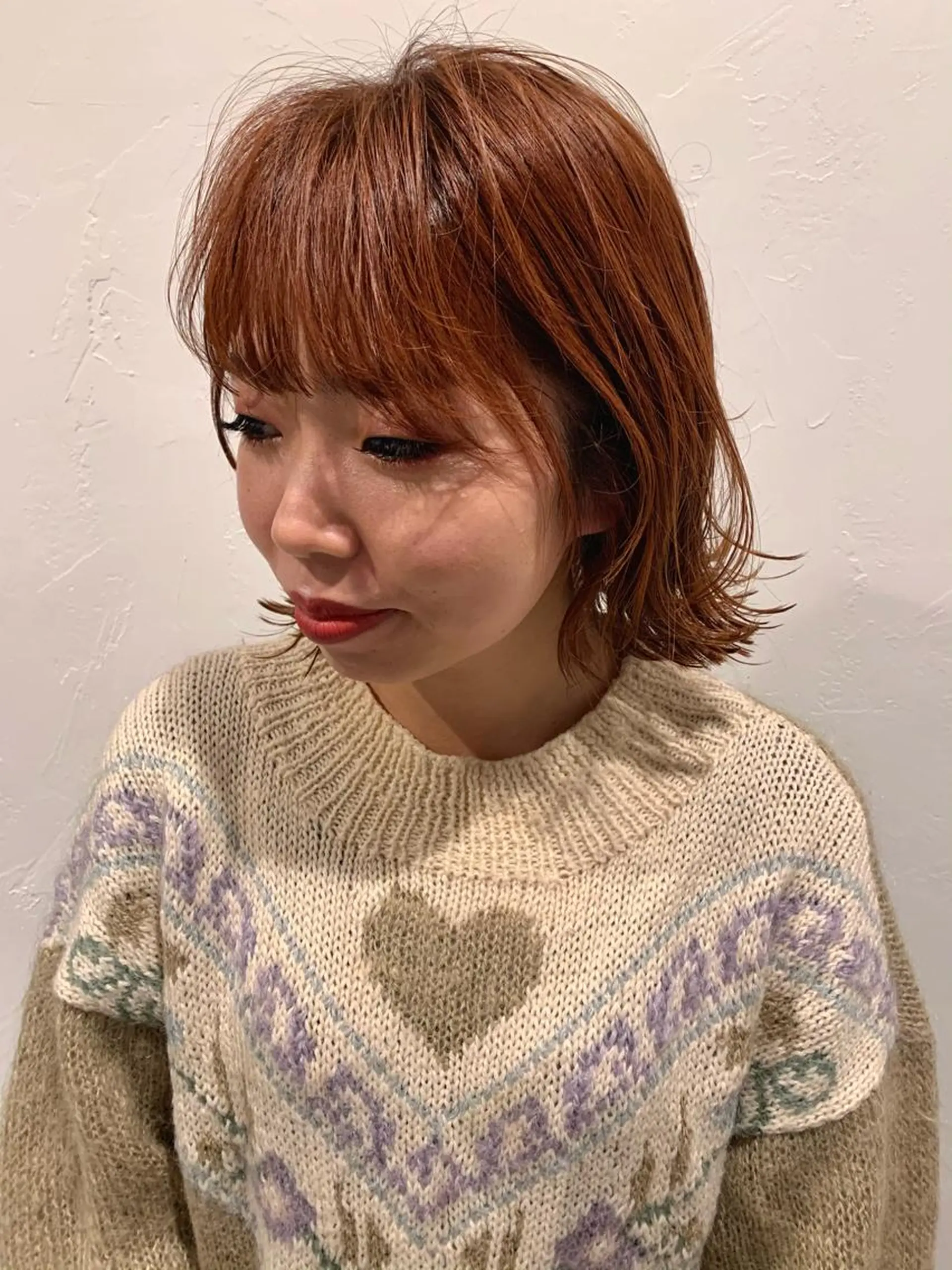 ミディアム ピンクベージュ/新潟 万代/高橋桃葉🍑のヘアスタイル