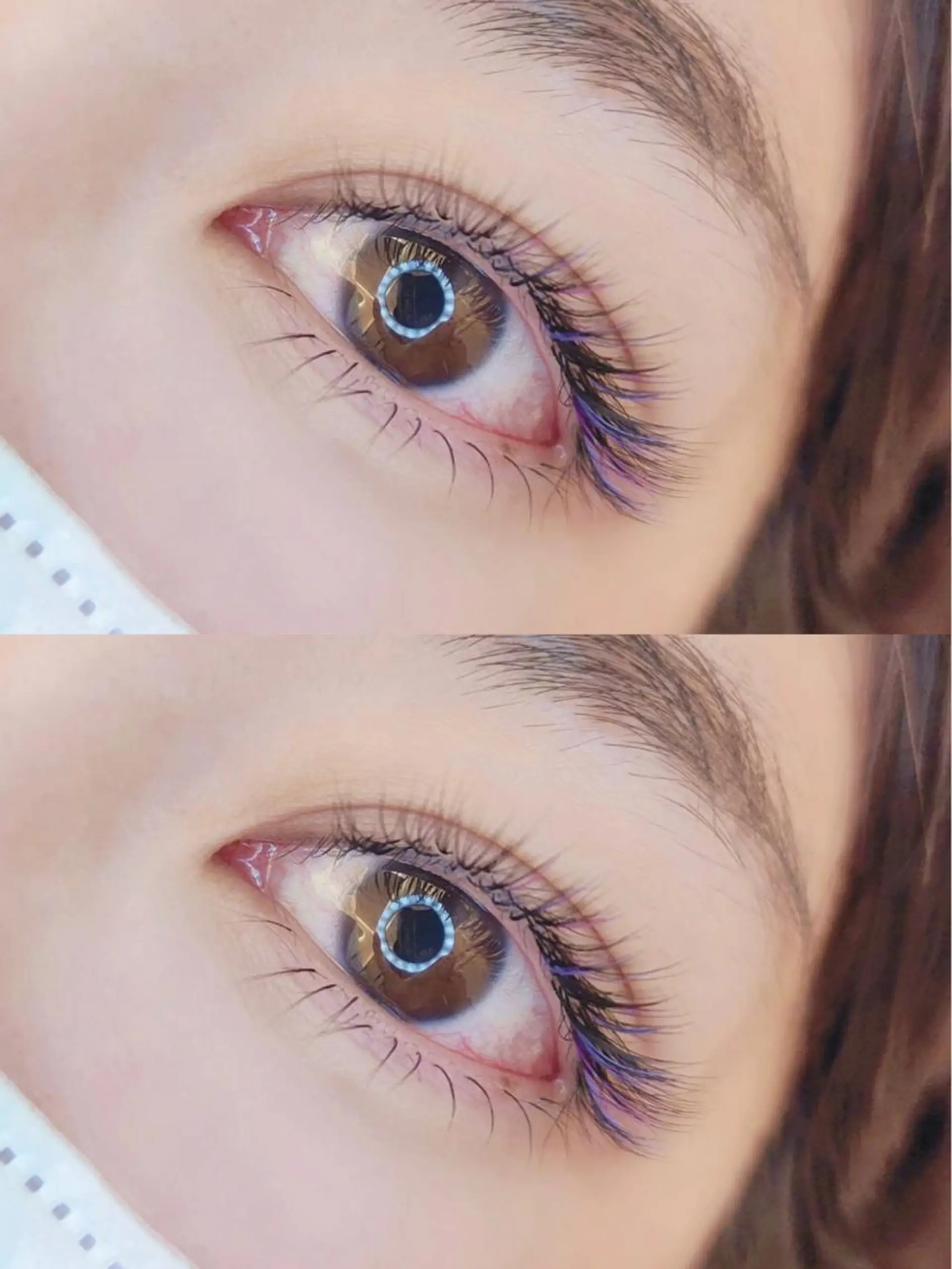 カラー マツエク・マツパ マツエク Angela エステサロンのマツエク・マツパデザイン