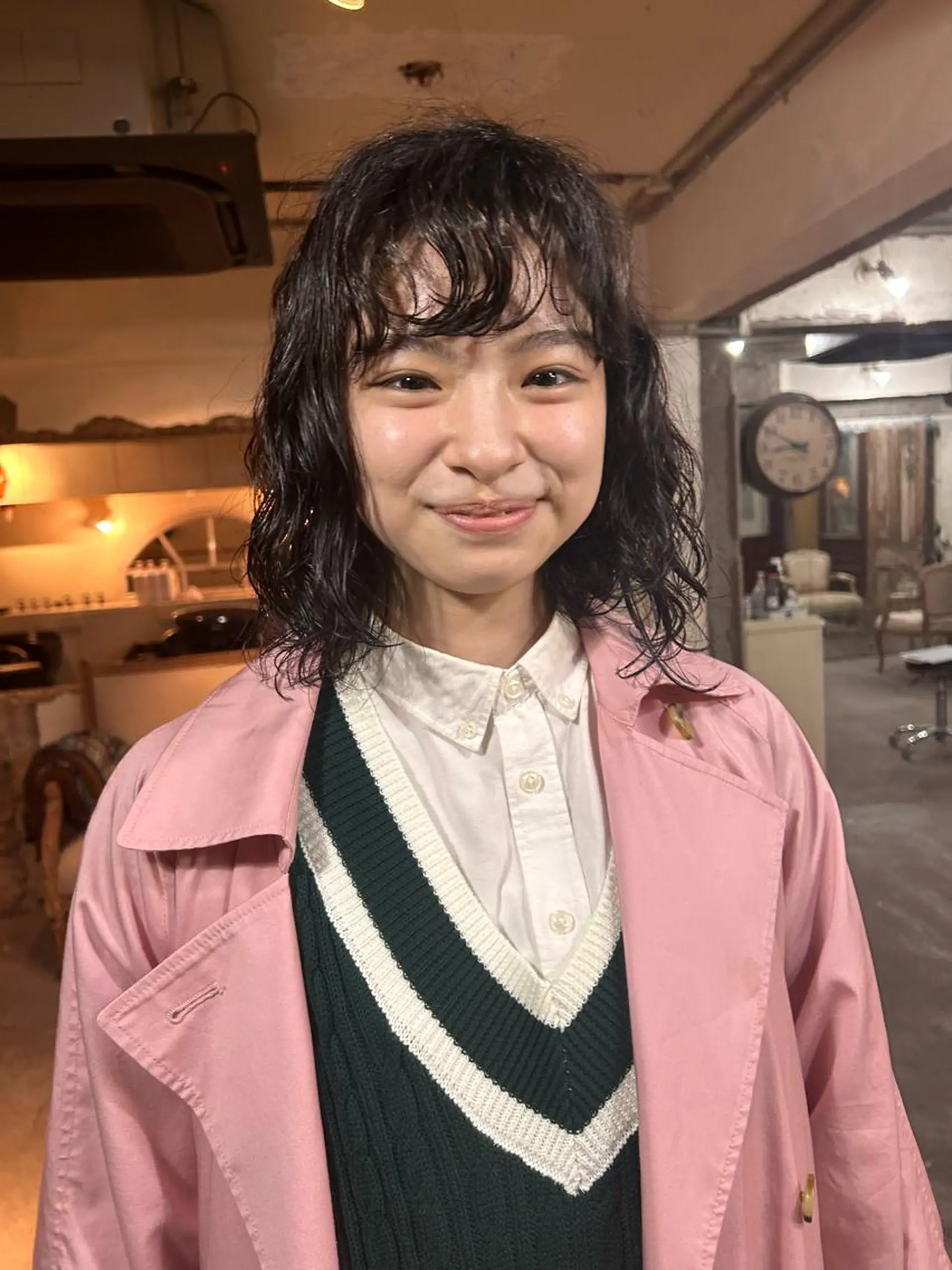 ミディアム パーマ ミディアムパーマ お任せヘア☘️☘️ 及川渚のヘアスタイル
