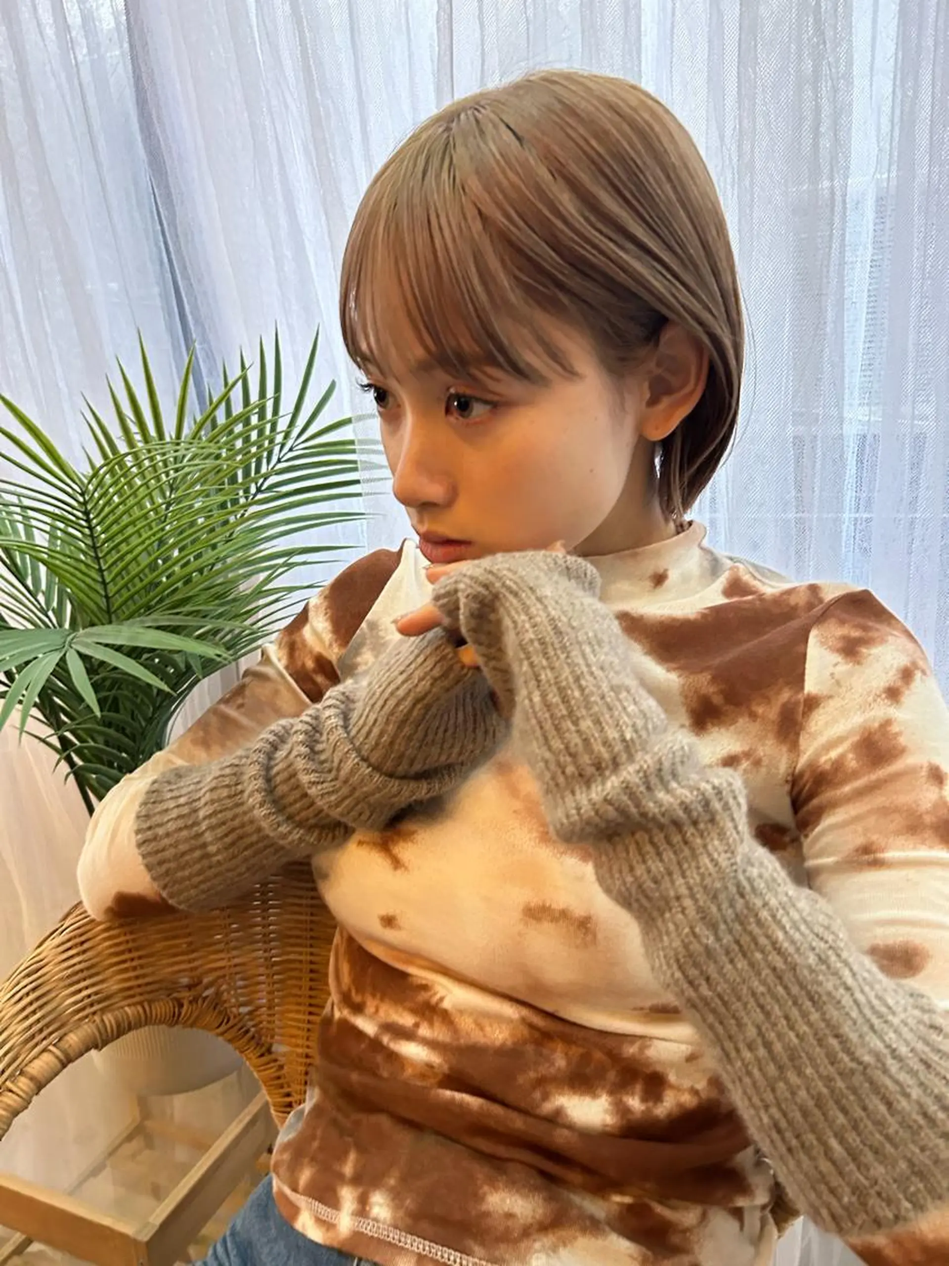 ショート カラー カット ヘアカラー トリートメント 一ノ瀬 暁のヘアスタイル