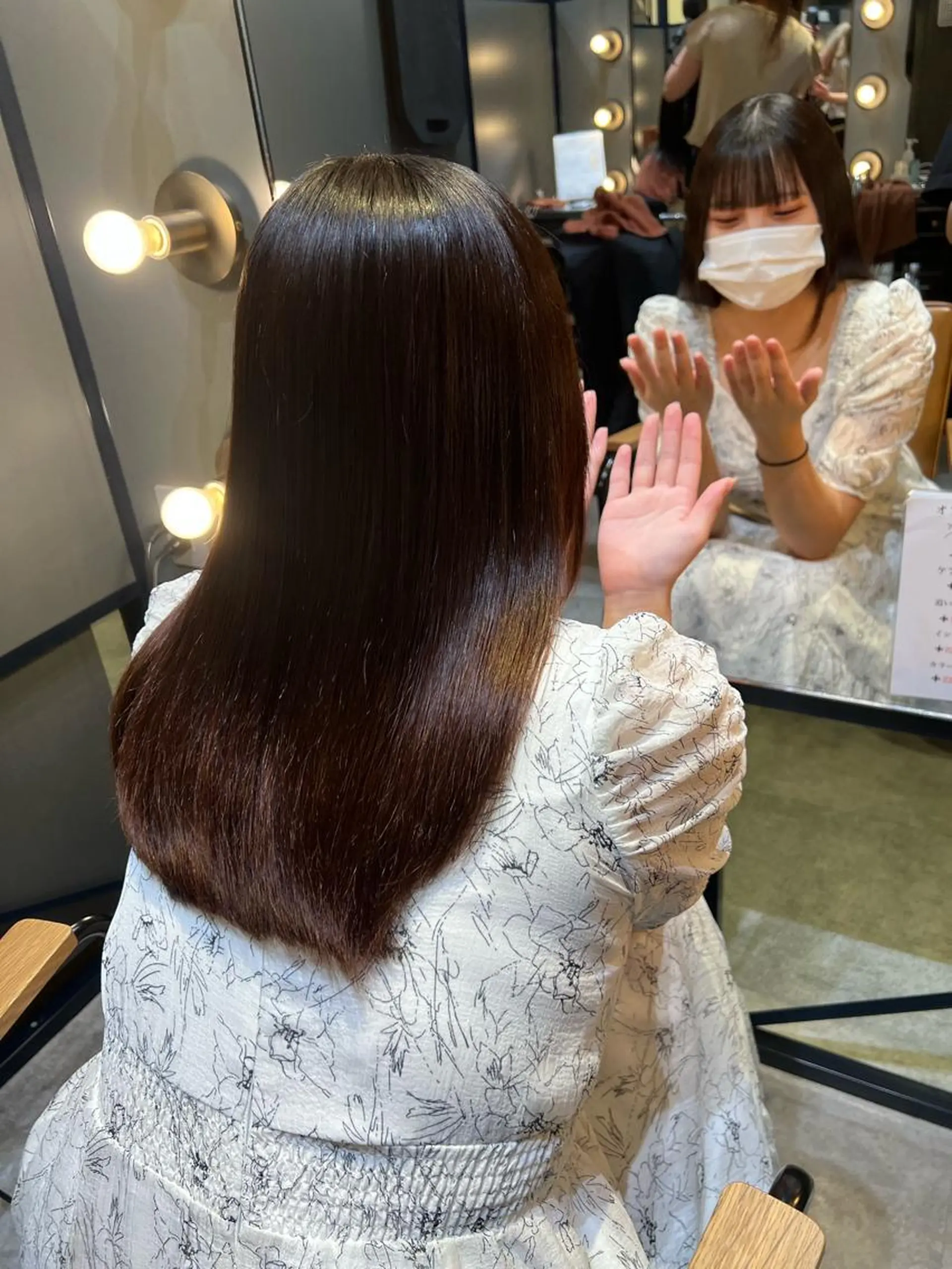 ロング カット 縮毛矯正 トリートメント 髪質改善ストレート Kantaのヘアスタイル