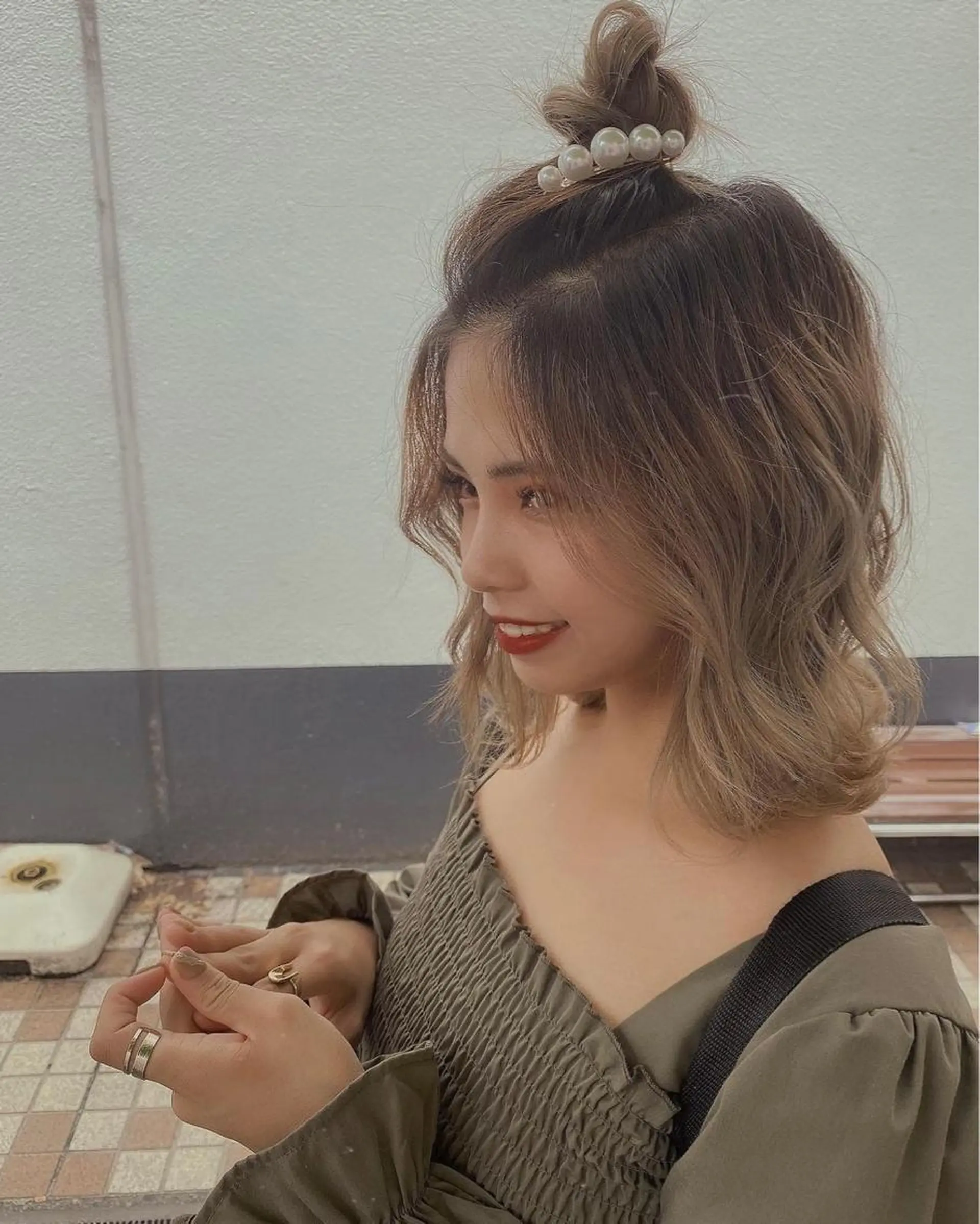 ミディアム ヘアアレンジ 🌻井上 マリー🌻のヘアスタイル