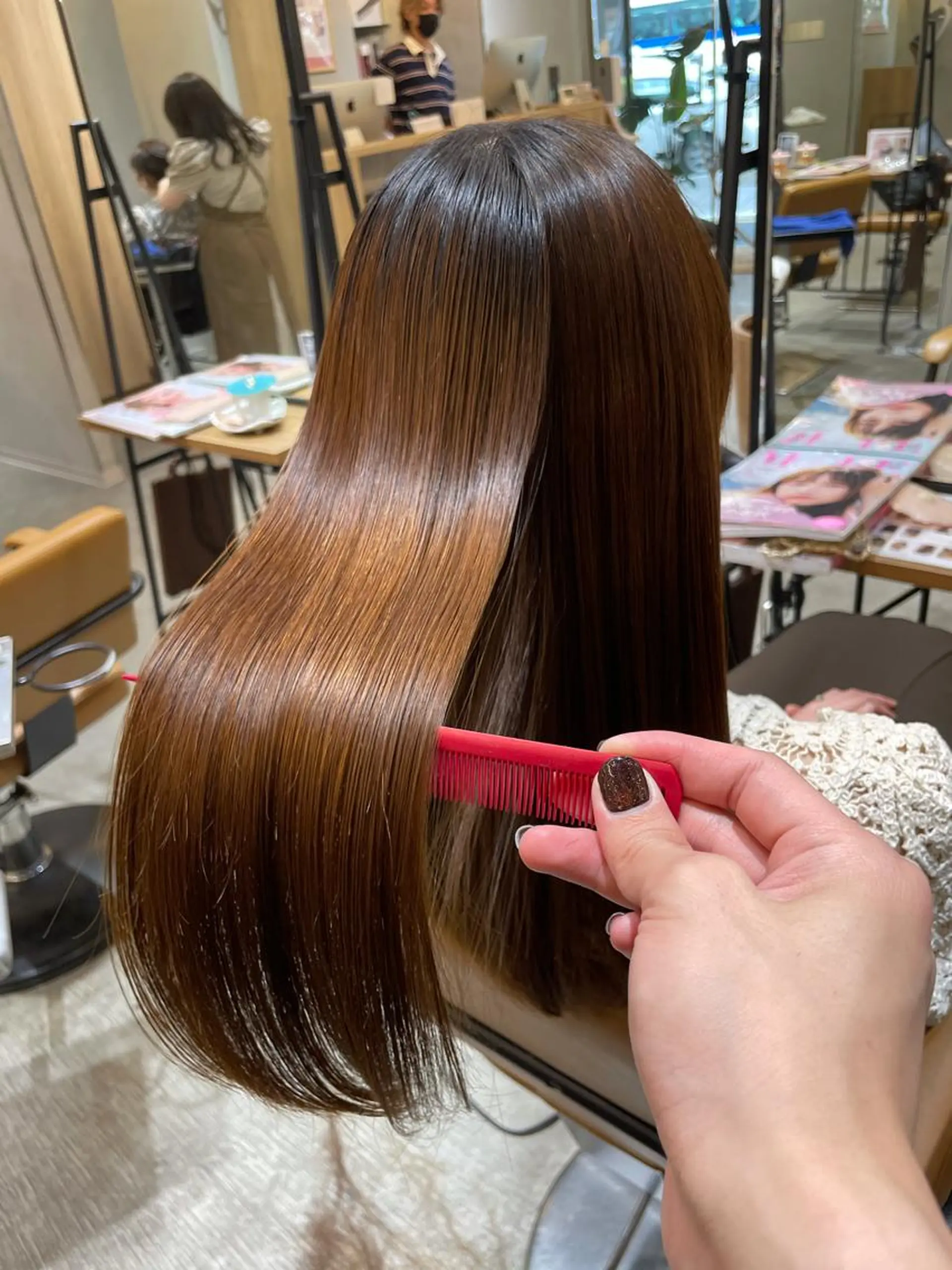 ロング 髪質改善 カット 縮毛矯正 ♦️モテ髪創作者 SUGA♦️のヘアスタイル