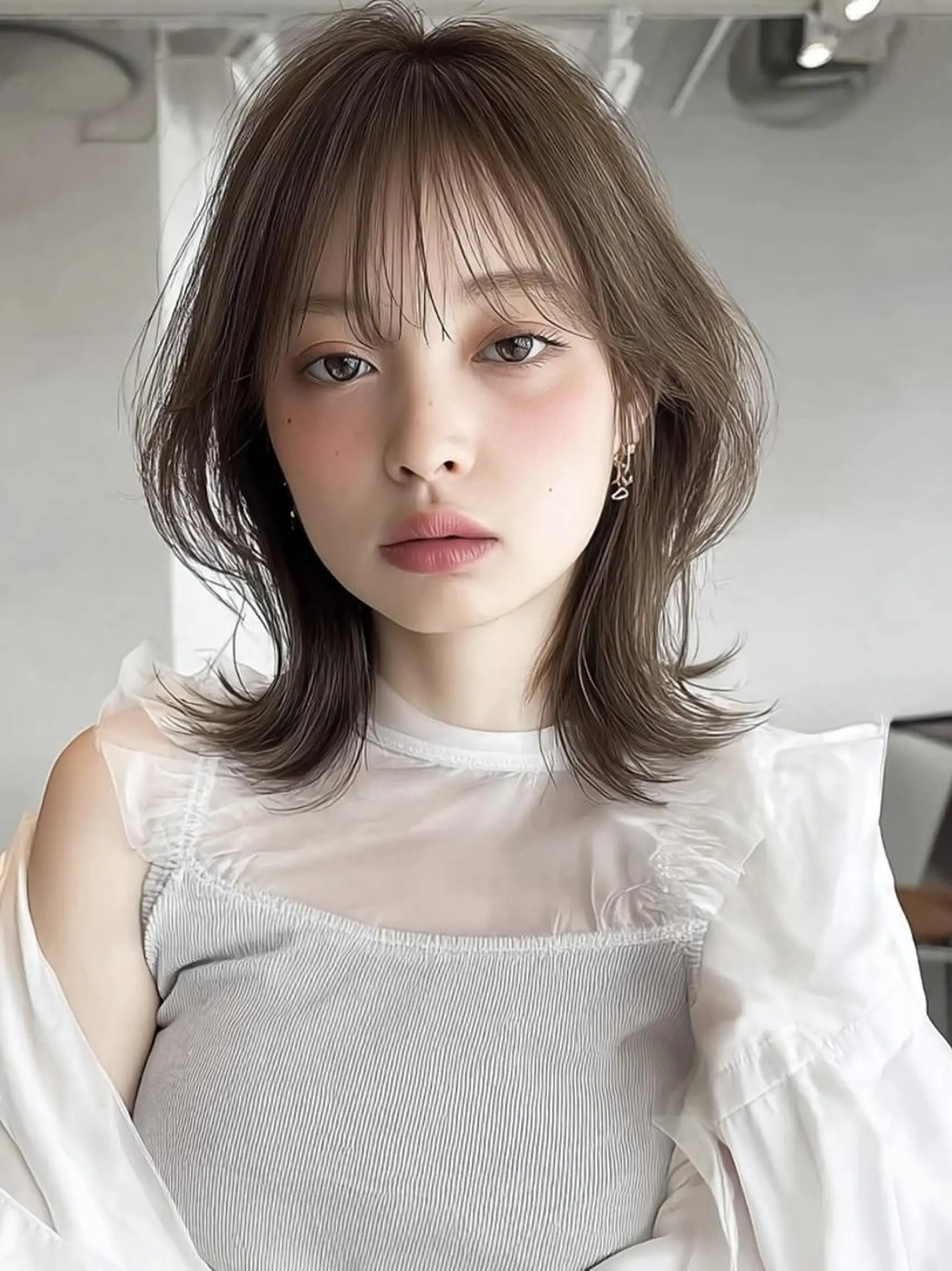 セミロング ボブ 外国人風カラー カット ヘアカラー トリートメント 🎀透明感カラー/ yuka🎀のヘアスタイル
