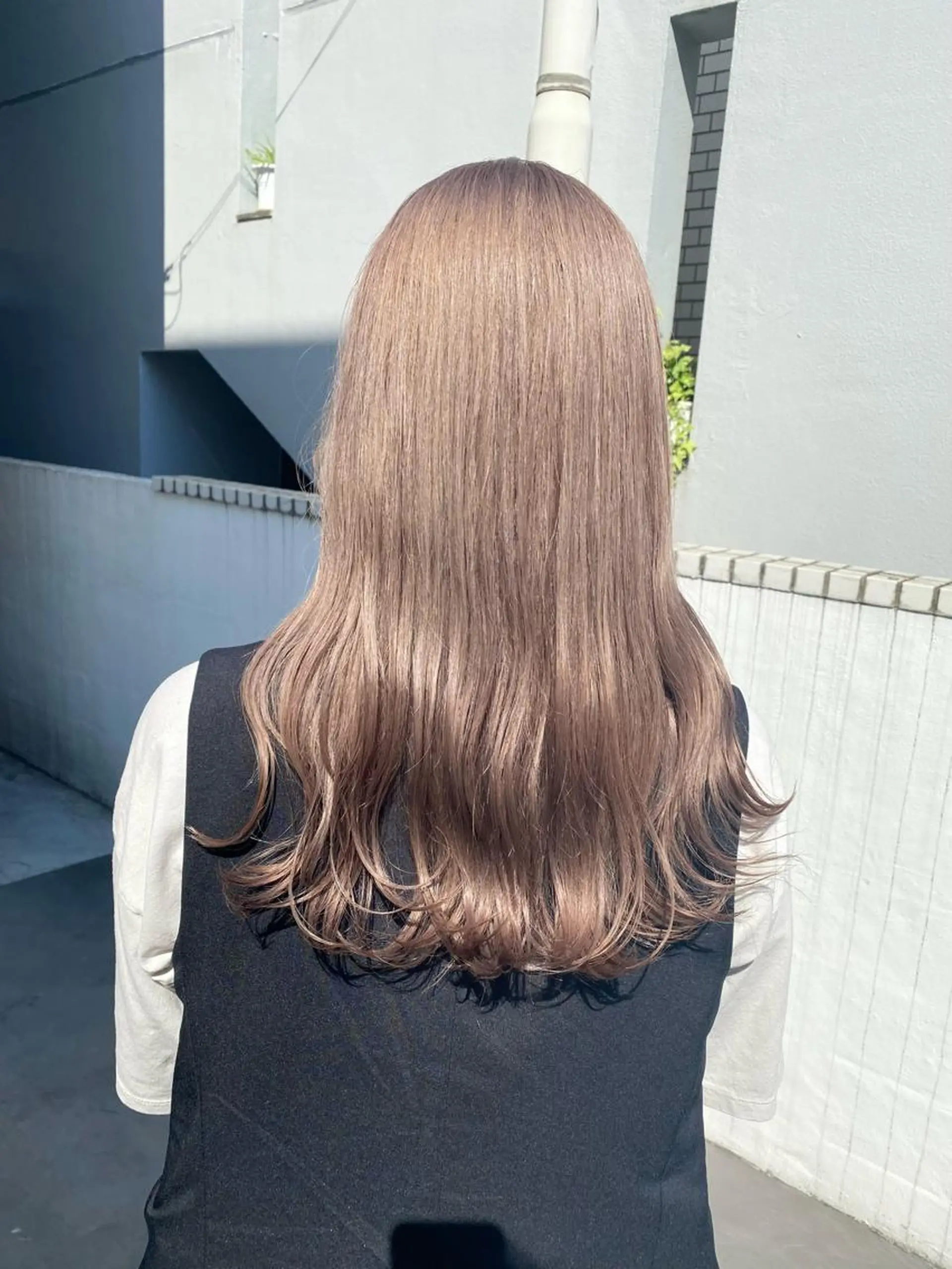 ロング カラー カット ヘアカラー トリートメント ハイトーン×似合わせ 🌱中川慎之介のヘアスタイル