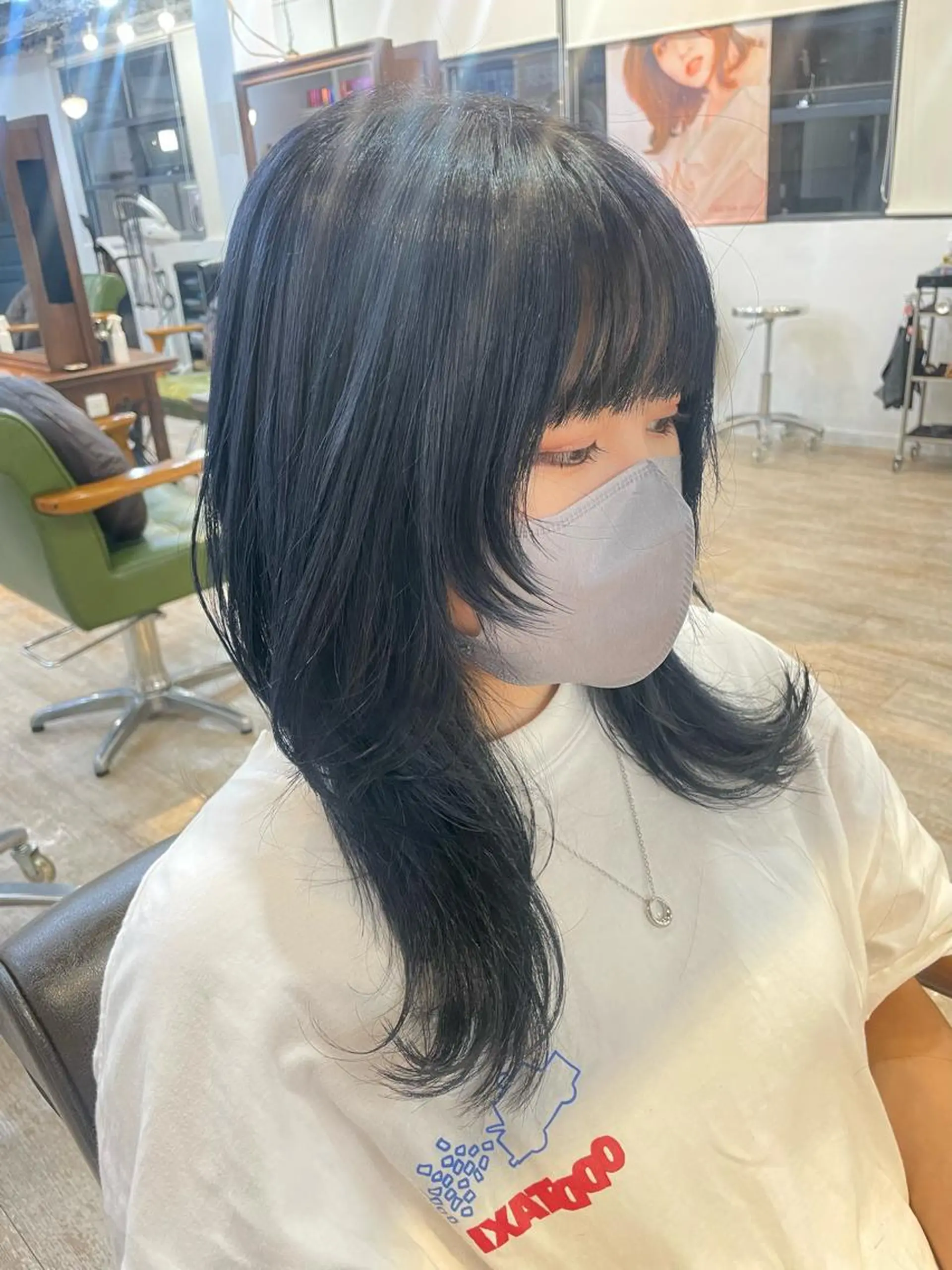 セミロング ウルフカット/ボブ りなのヘアスタイル