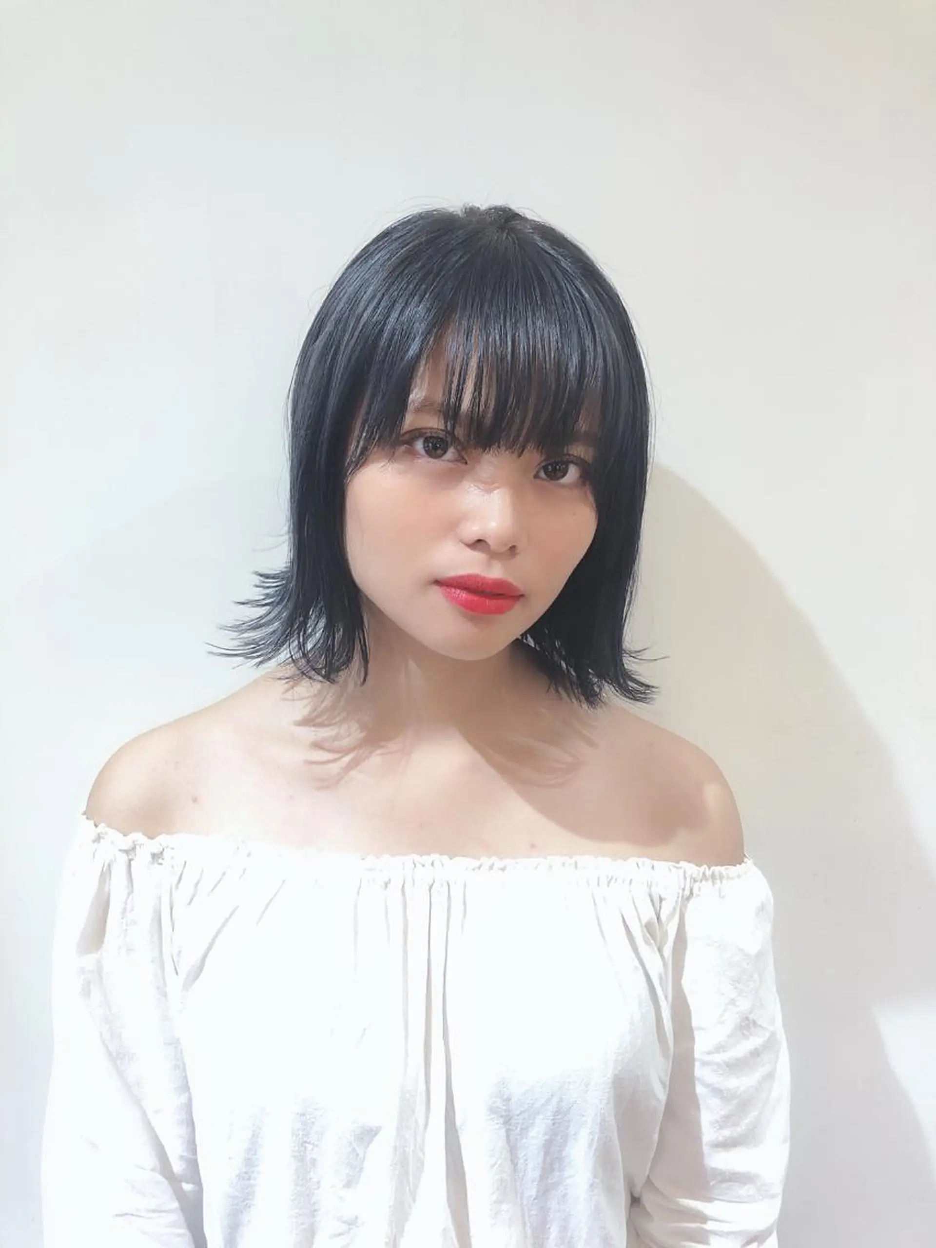 ショート カラー ブルーカラー ネイビーカラー 韓国ヘア 店長NEGIのヘアスタイル