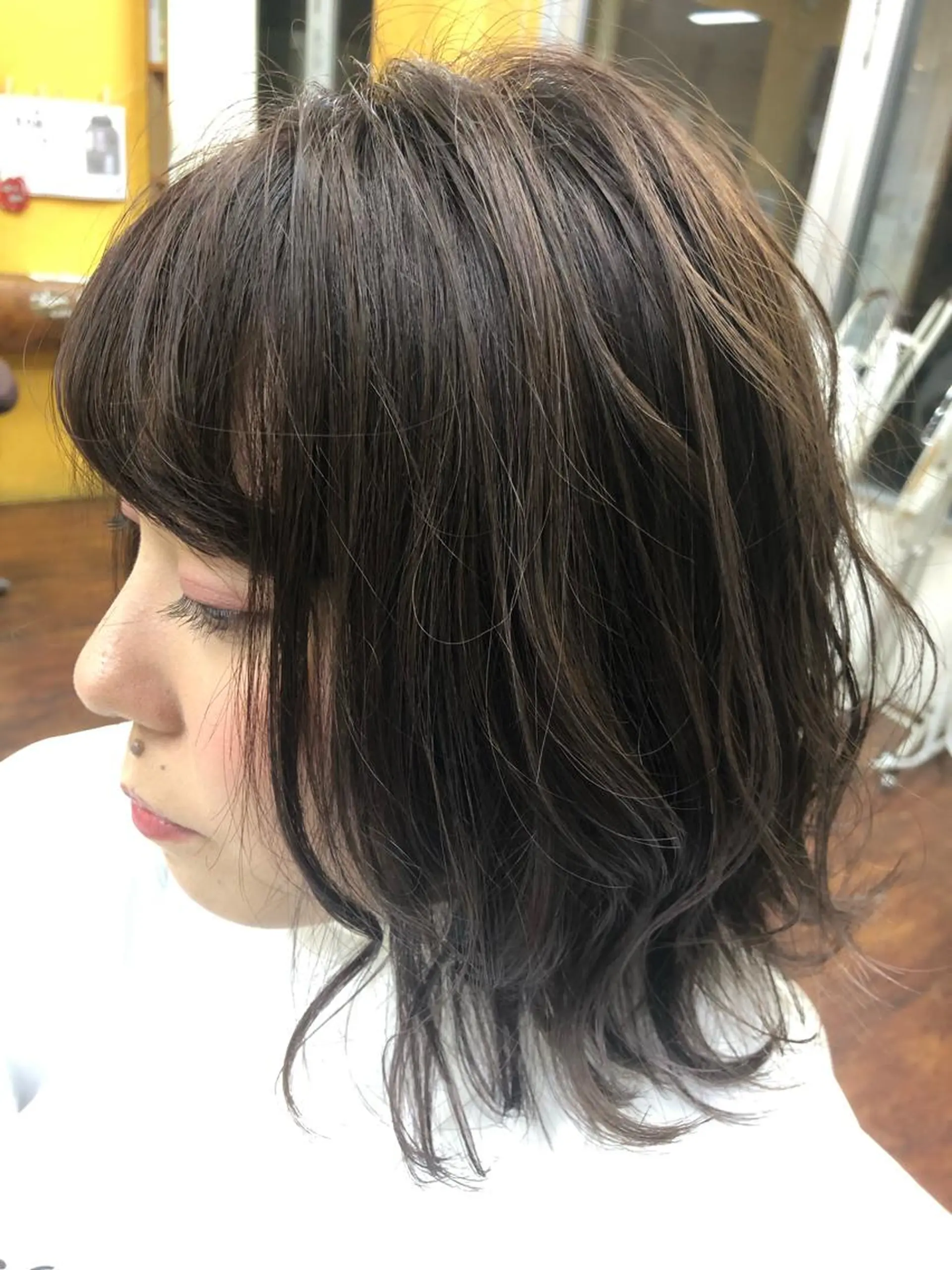 ミディアム 田辺 黎花のヘアスタイル