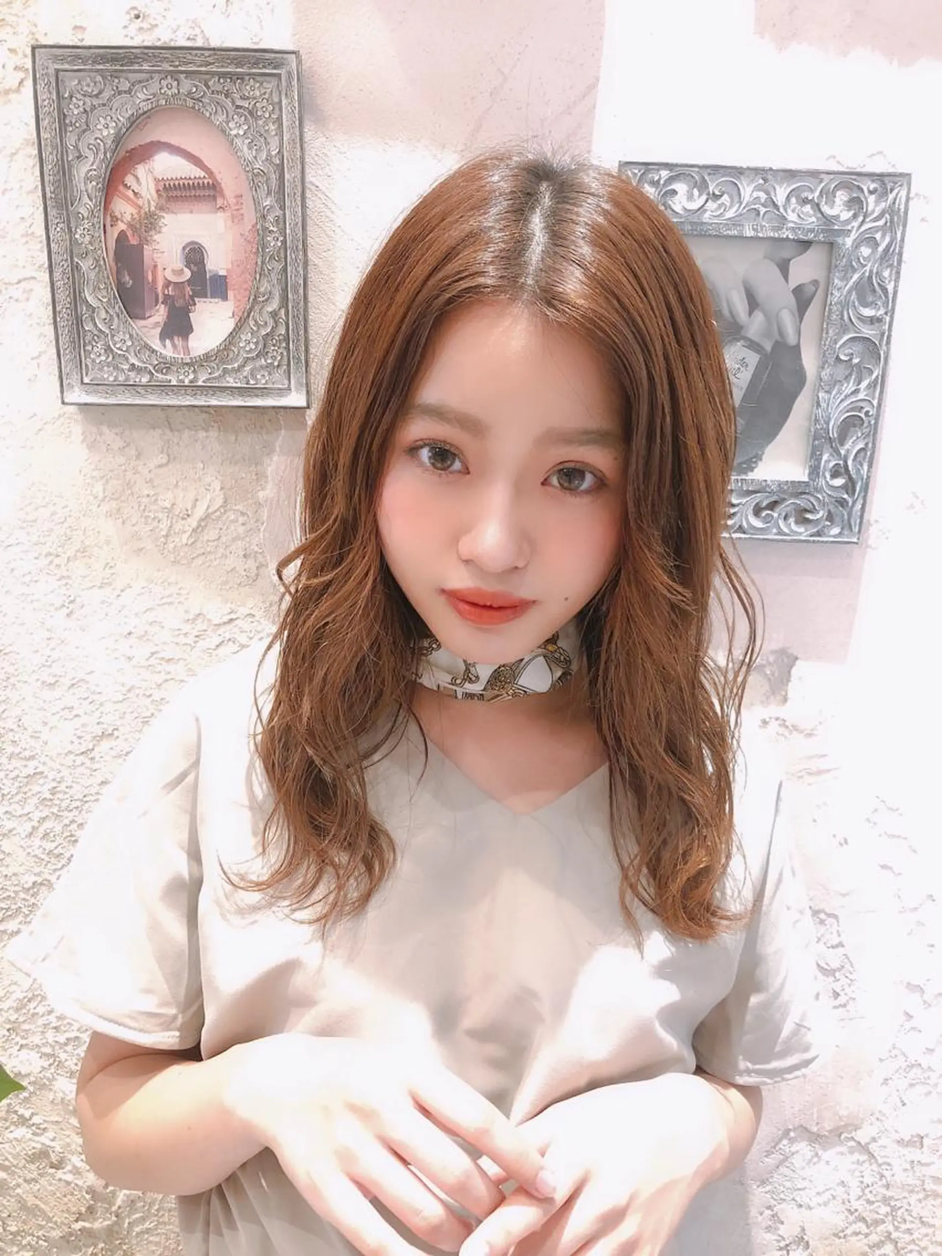 ミディアム カット ヘアカラー トリートメント 代表山口ひな 髪質改善のプロのヘアスタイル