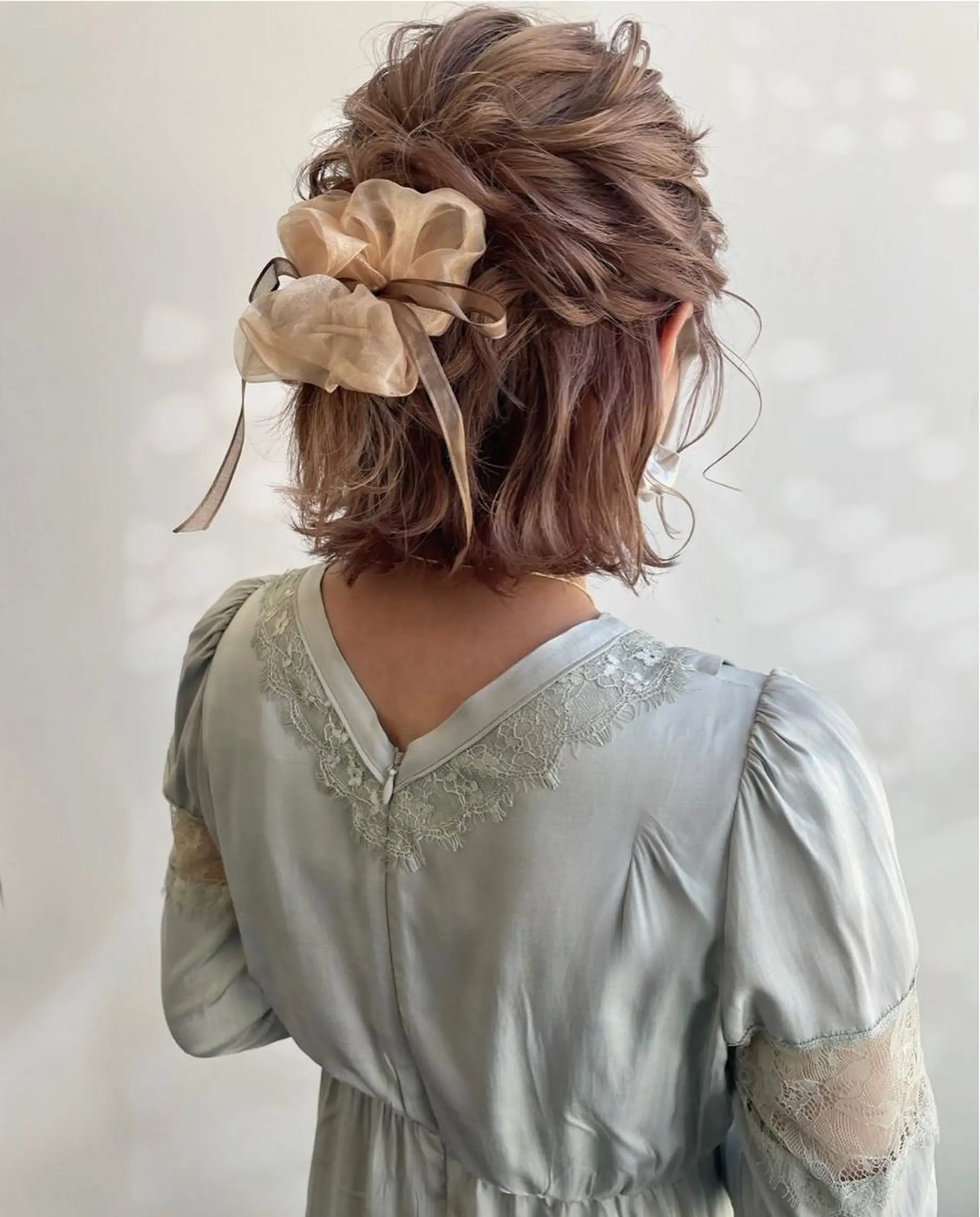 ミディアム ヘアアレンジ ヘアメイク new meのヘアスタイル