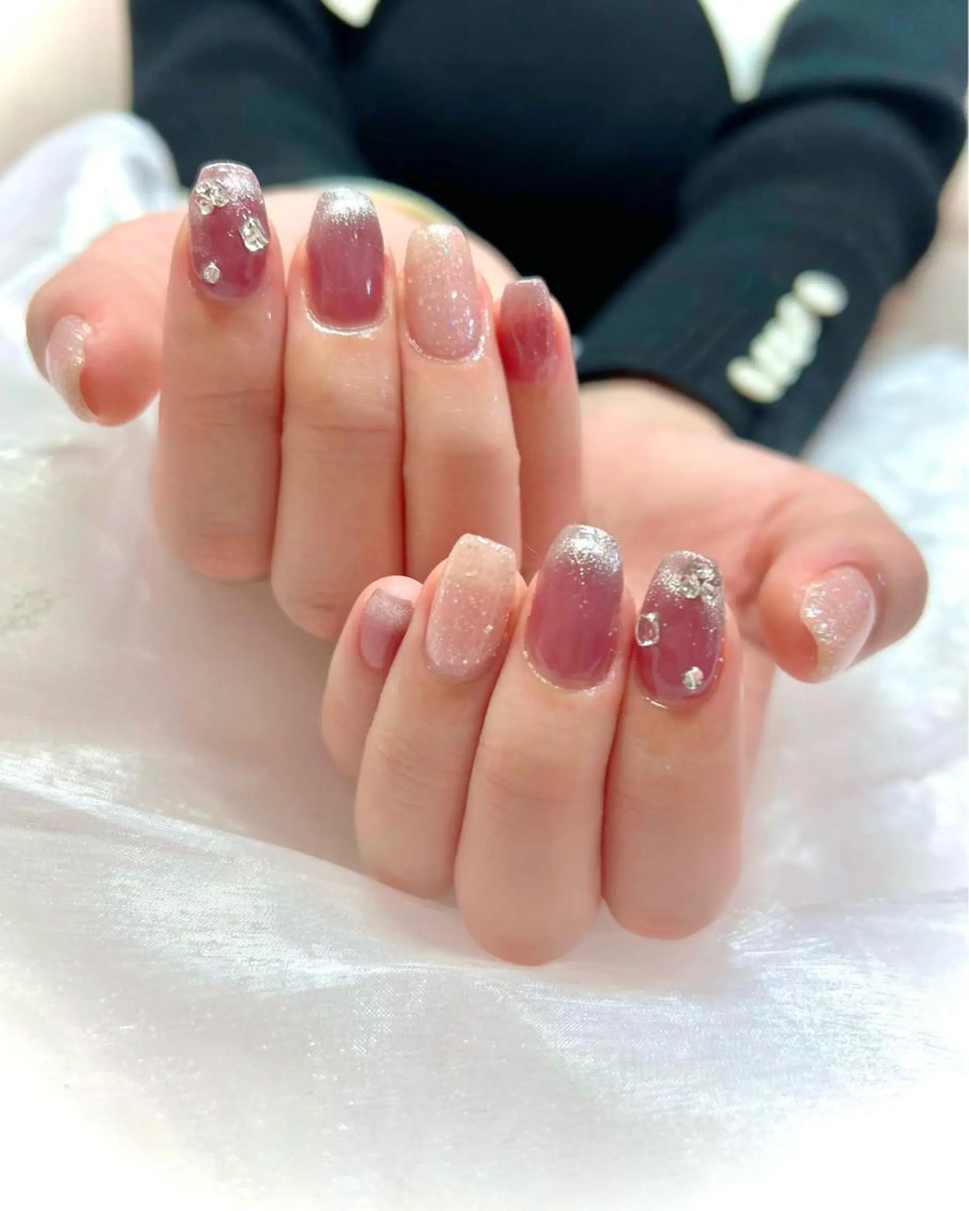 ネイル シンプルネイル ワンホンネイル ハンドネイル 梅津 郁美のネイルデザイン