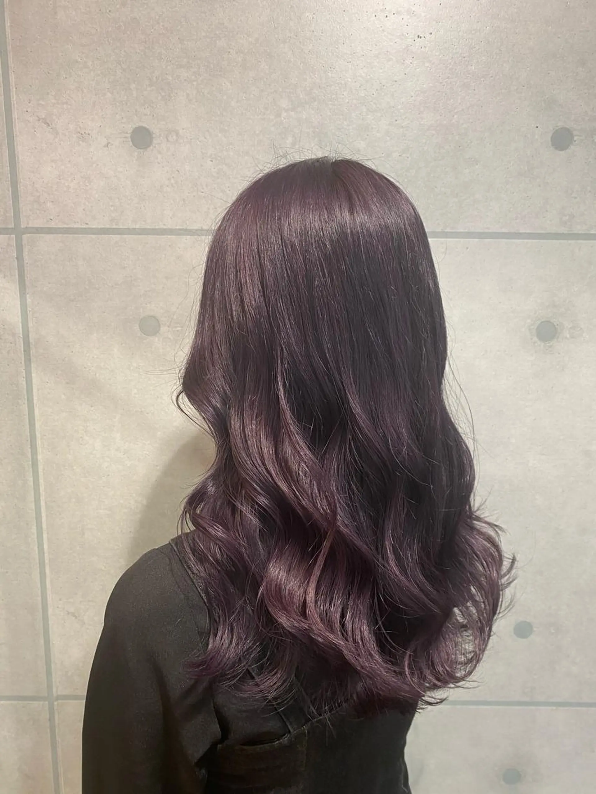 セミロング カラー ブリーチ ケアブリーチ ラベンダーカラー 縮毛矯正 トリートメント ヘアカラー トリートメント カラー専門美容師🫧 舘田千乃🫧のヘアスタイル