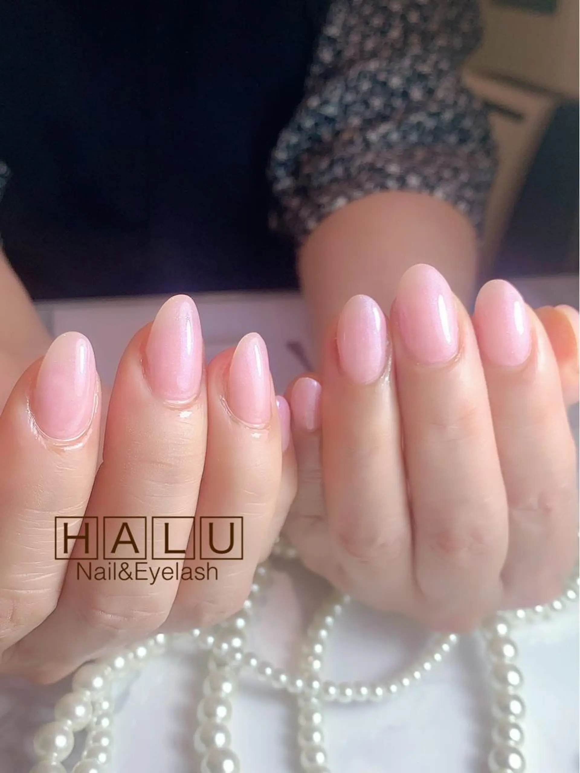 ネイル ラメ(グリッター) ワンカラーネイル HALU ハルのネイルデザイン