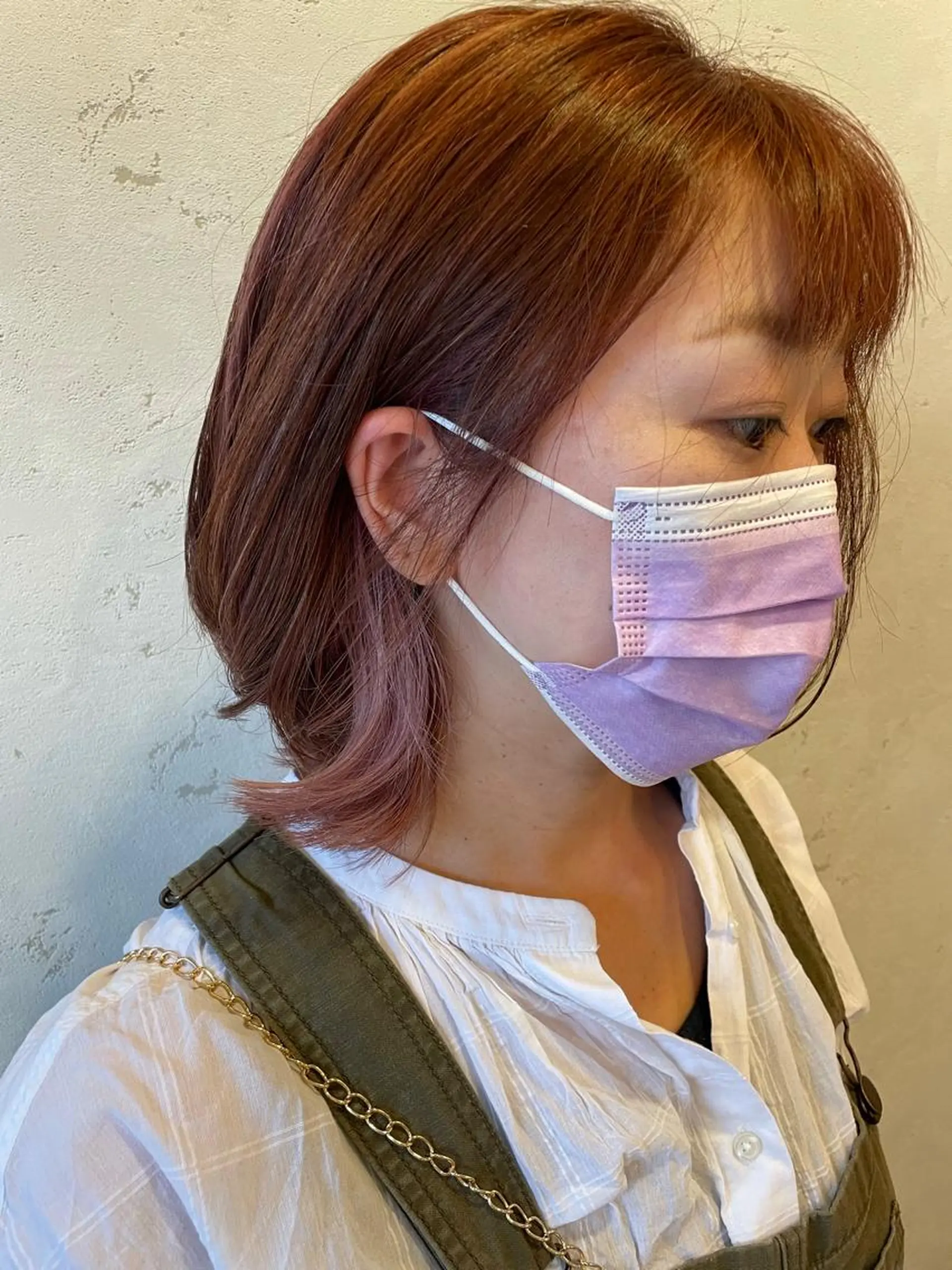 カラー インナーカラー ピンクカラー ヘアカラー 川野辺幸雄☆髪質改善 ハイライト☆白髪のヘアスタイル