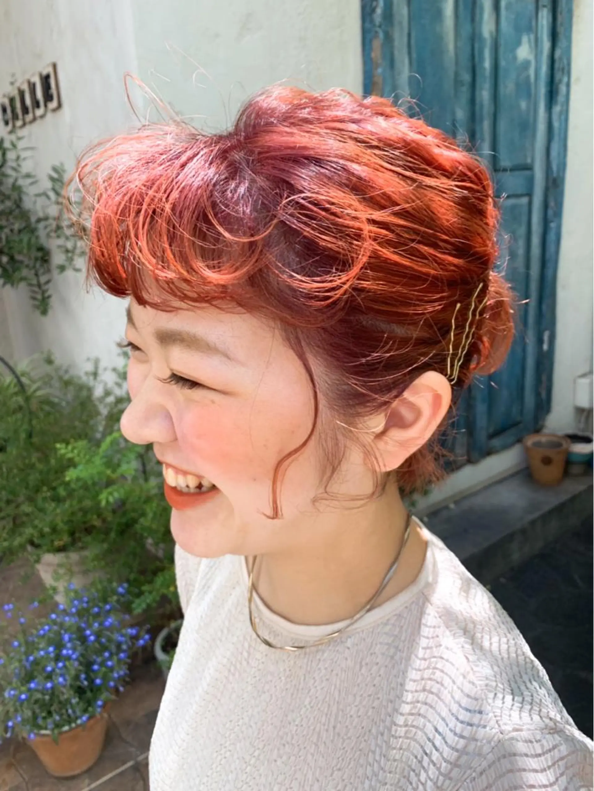 ショート メンズ／パーマ ／レディース髪質改善のヘアスタイル