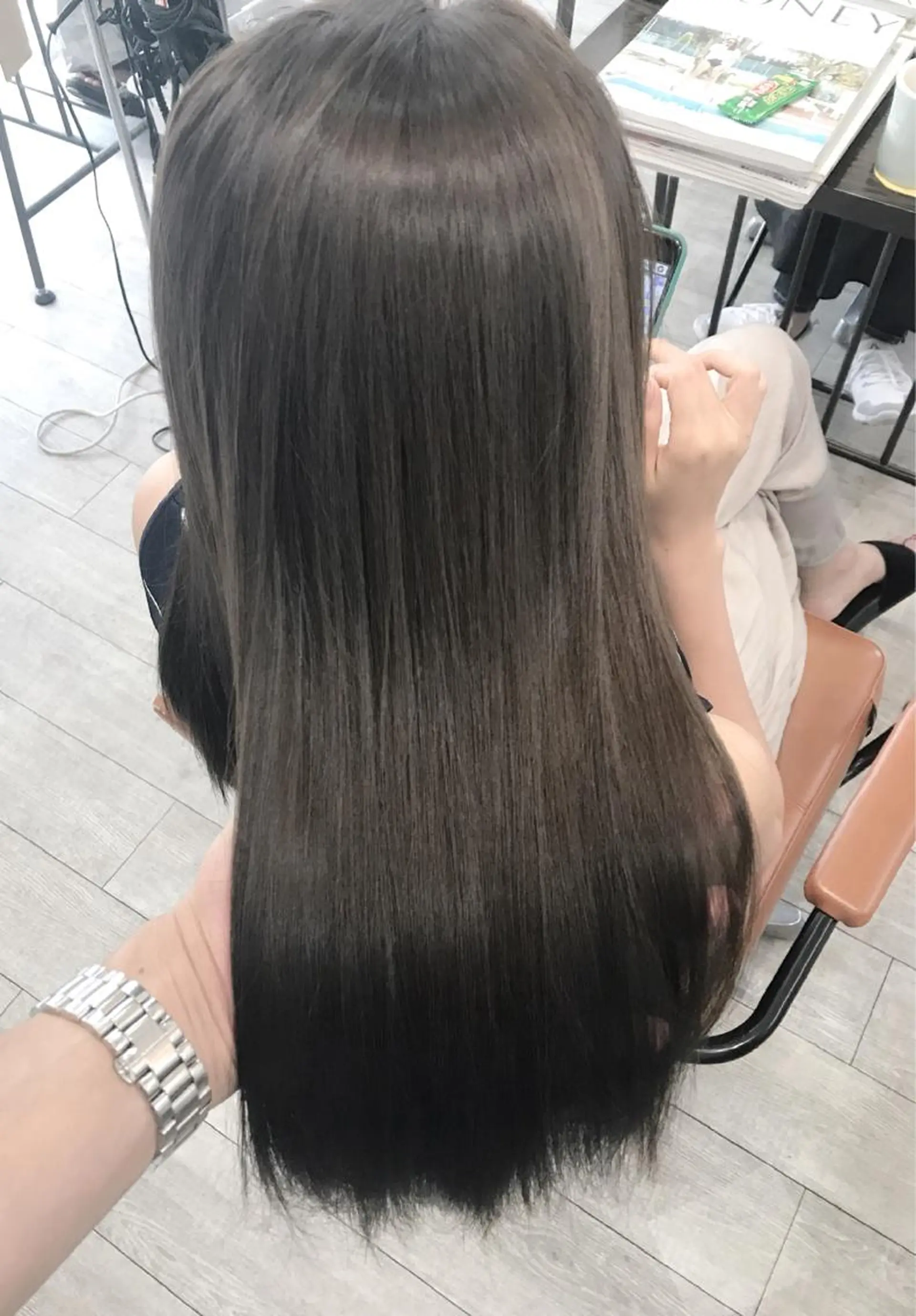 セミロング カラー グレージュ/髪質改善 Yamato.hのヘアスタイル