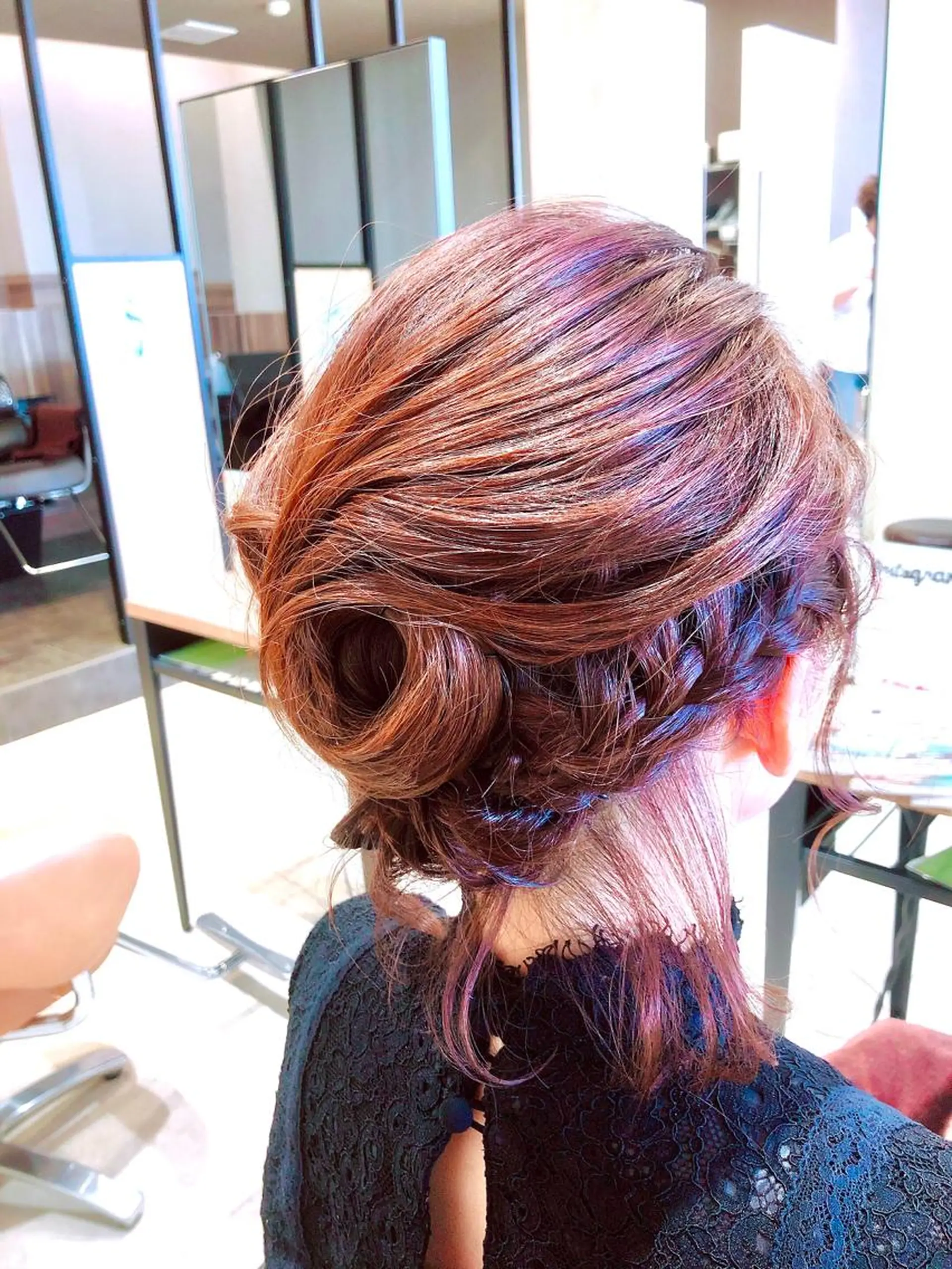 セミロング ヘアアレンジ 安田 美由紀のヘアスタイル