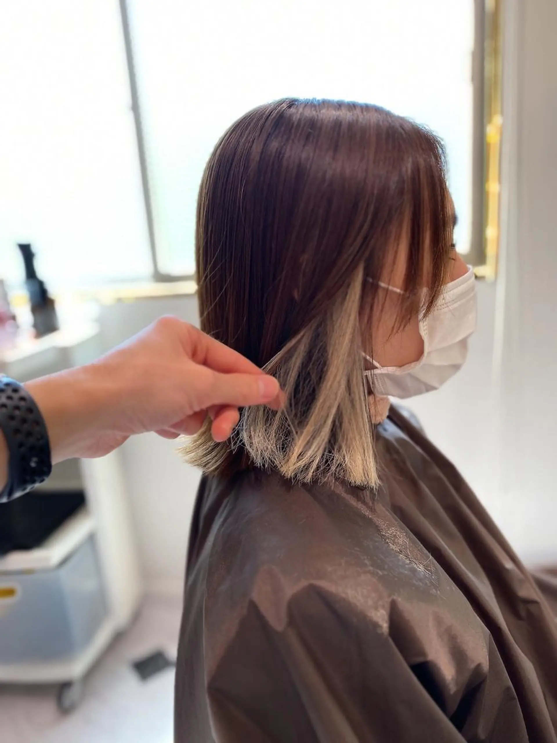 ショート カラー ヘアアレンジ シールエクステ エクステ 梅田中崎町髪質改善 /オキヒロト/エコルのヘアスタイル