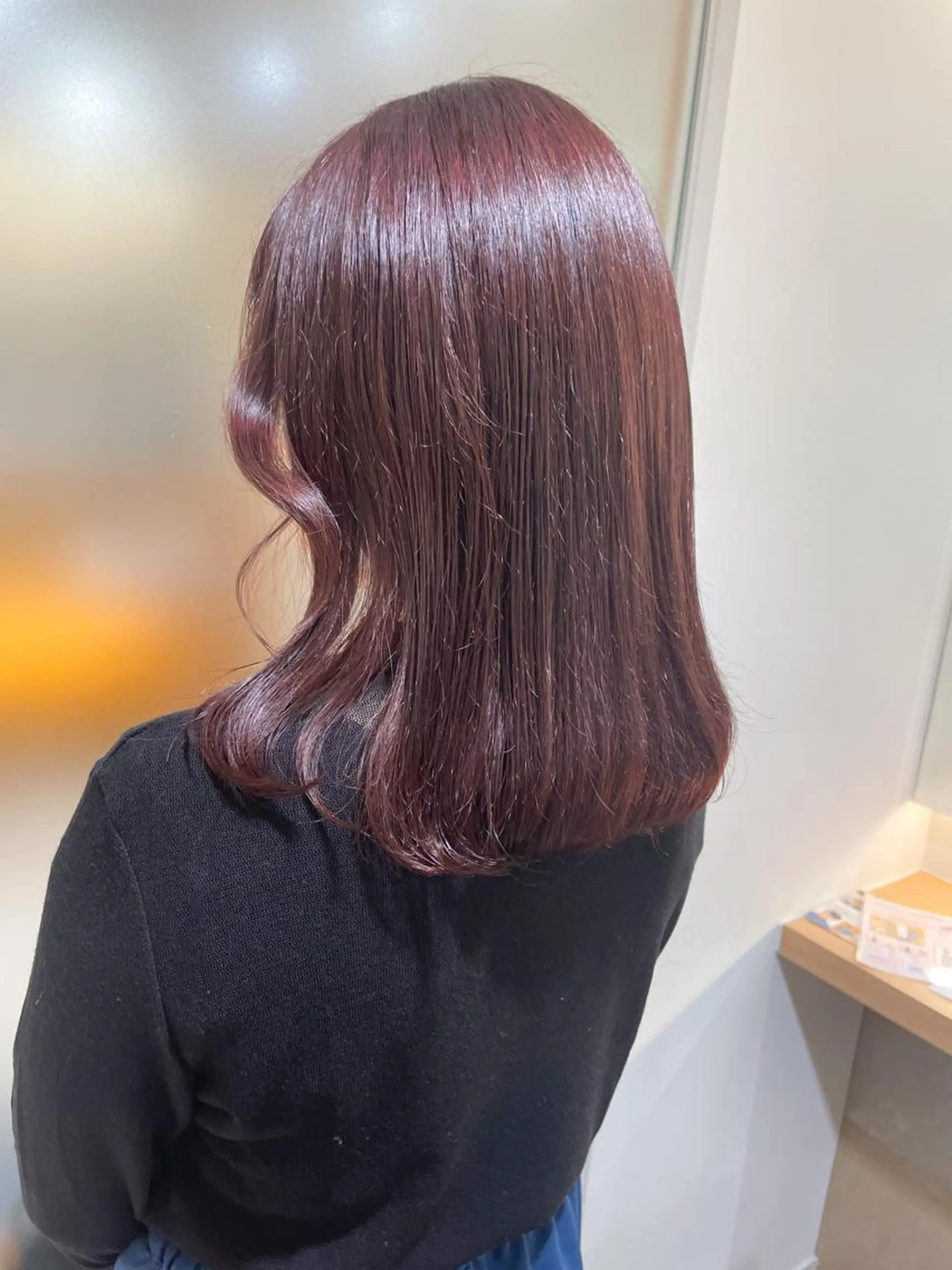 ミディアム カラー ヘアカラー 佐藤 梨里花 ❤︎のヘアスタイル