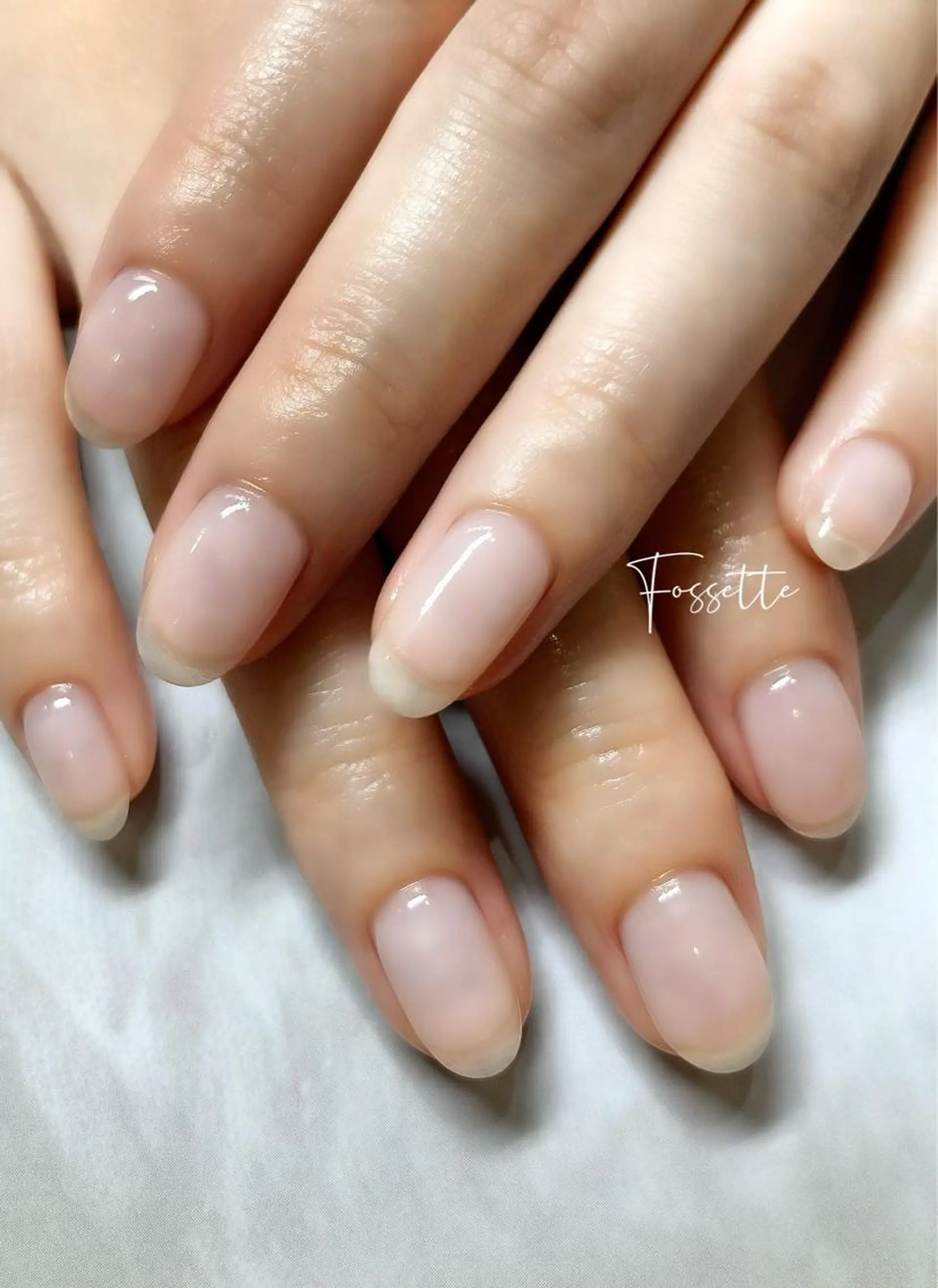 ネイル クリアネイル ジェルネイル シンプルネイル ハンドネイル nailsalon Fossetteのネイルデザイン