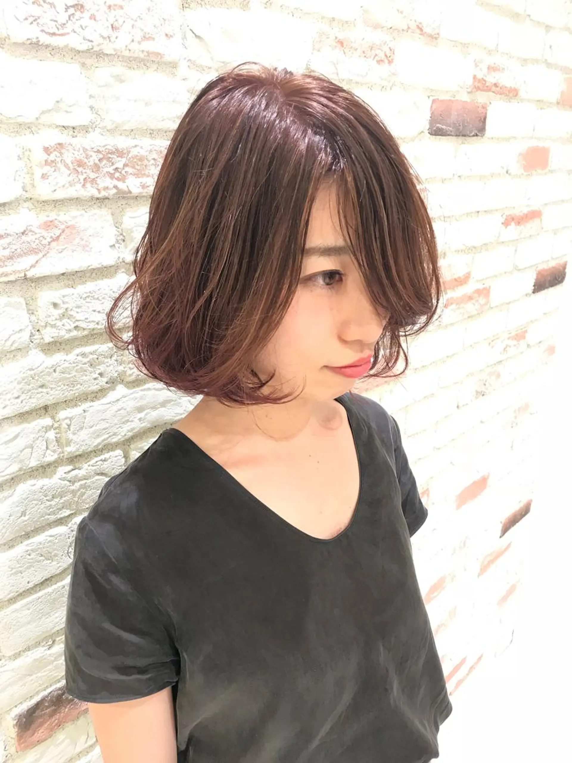 ミディアム カラー 松山 真也のヘアスタイル