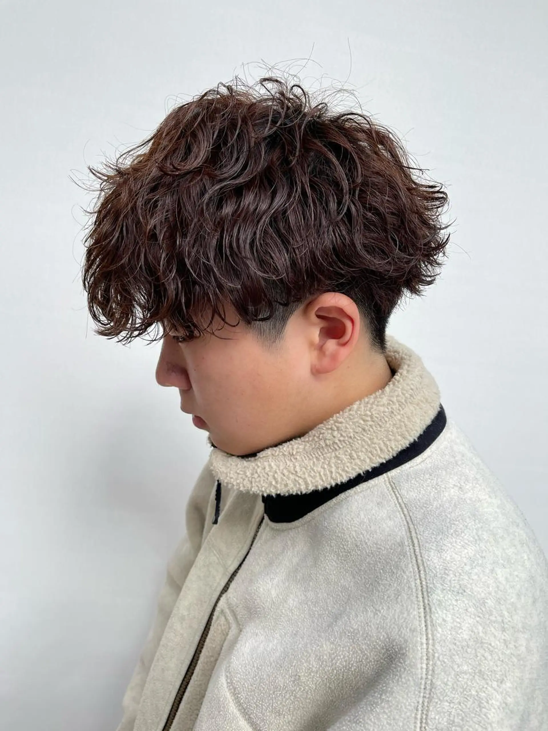 ショート パーマ メンズ メンズパーマ メンズツイストパーマ ツイストスパイラルパーマ 刈り上げ 波巻きパーマ メンズパーマ特化/ メッシュ/薫/店長のヘアスタイル