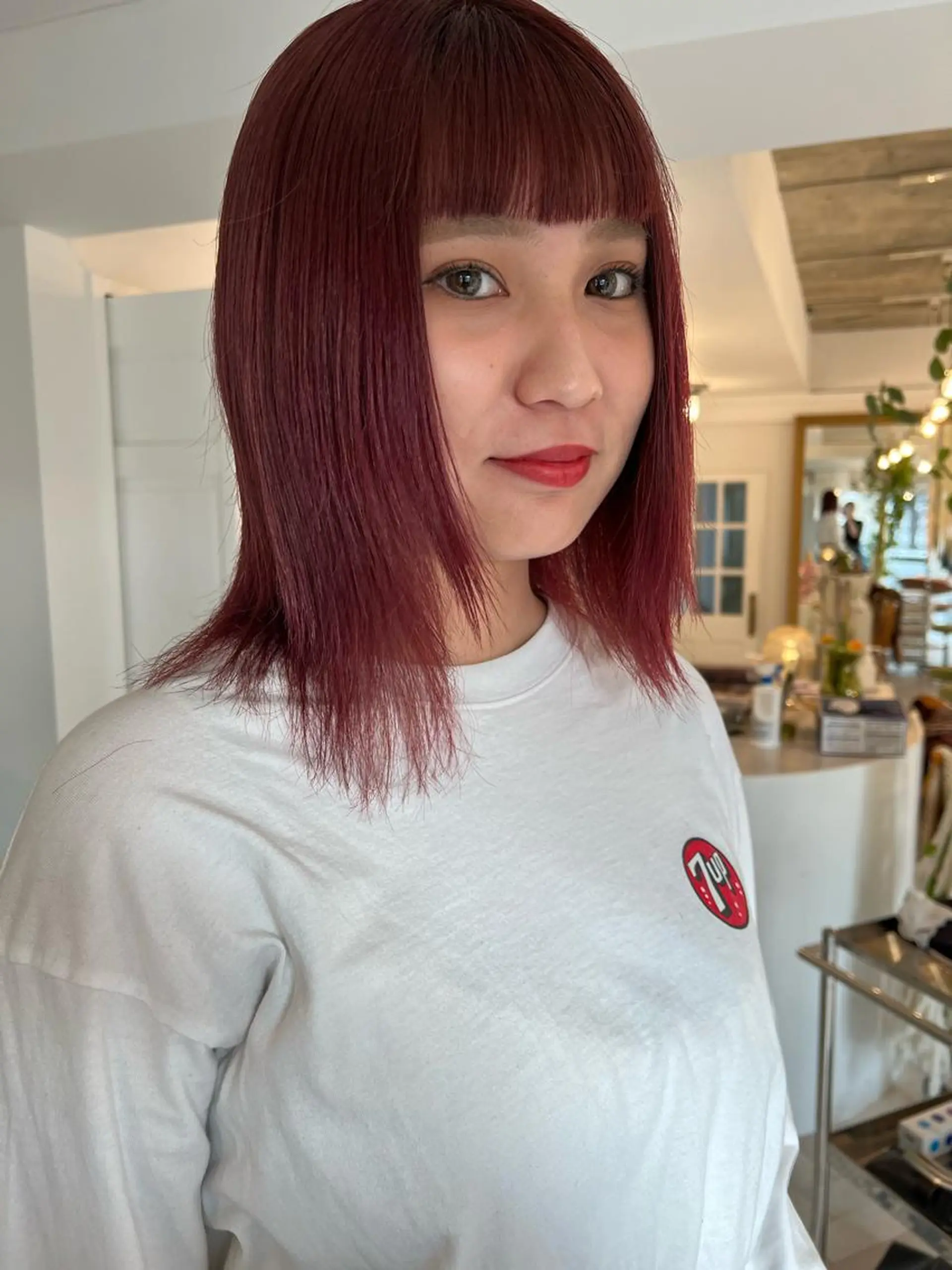 カラー ヘアカラー ブリーチカラー🎀 韓国風/寺門美優のヘアスタイル