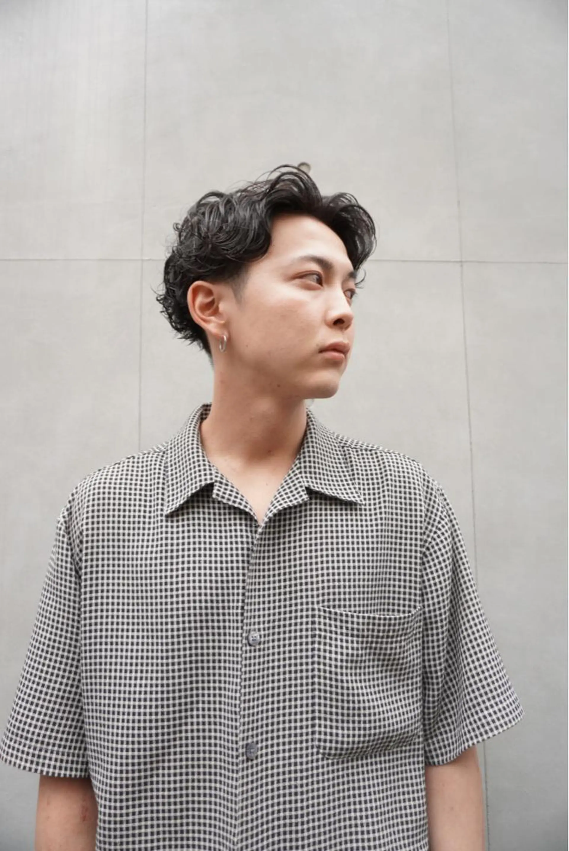 ショート パーマ メンズ カット パーマ ラフショートブリー チカラー⚡️リュウジのヘアスタイル