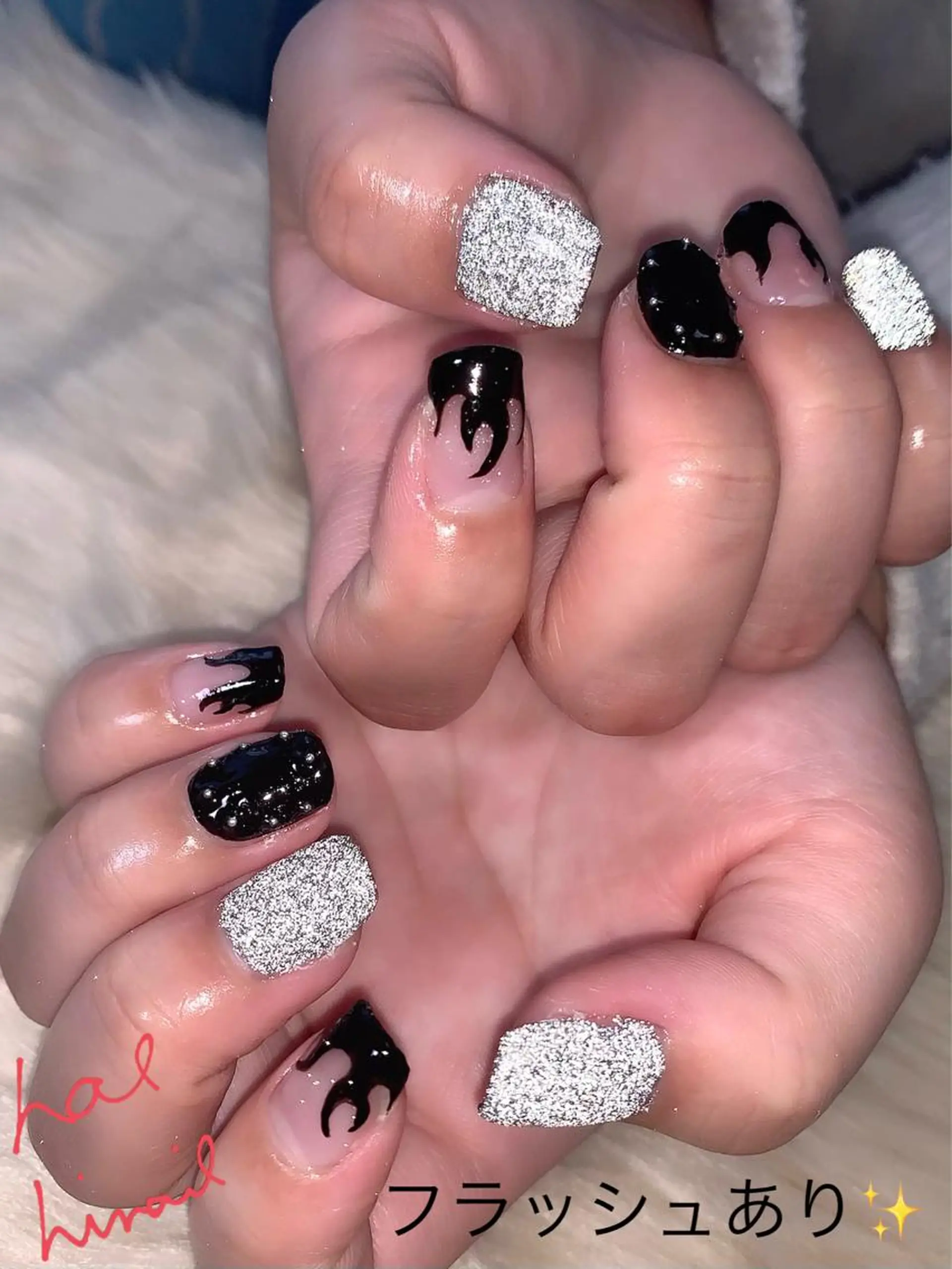 ネイル フラッシュネイル はるひな ねいるのネイルデザイン