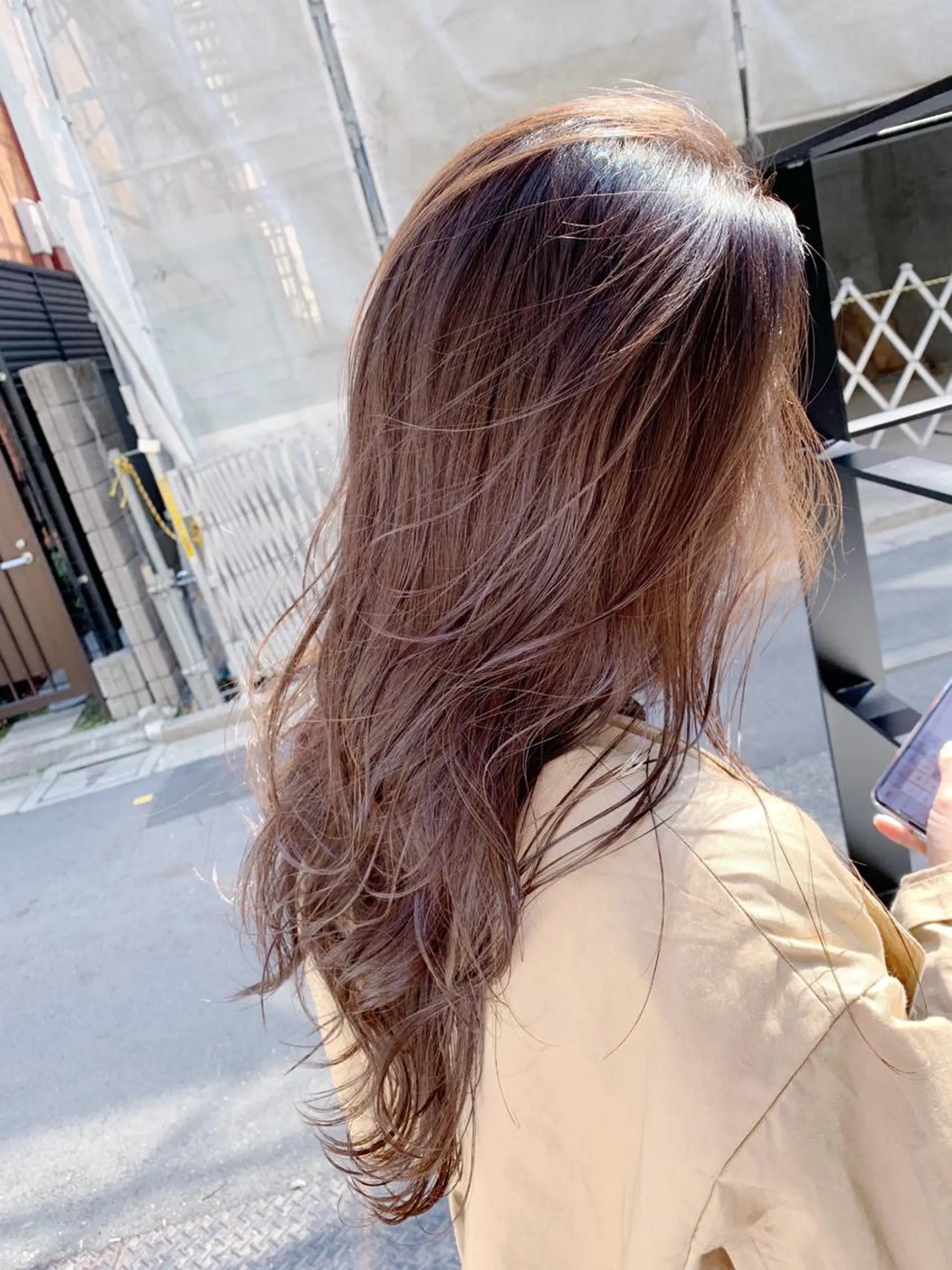 ロング カラー グレージュ ラベンダーカラー ラベンダーグレージュ ラベンダーグレー 【完全マンツー 恵比寿】佐藤 翔のヘアスタイル