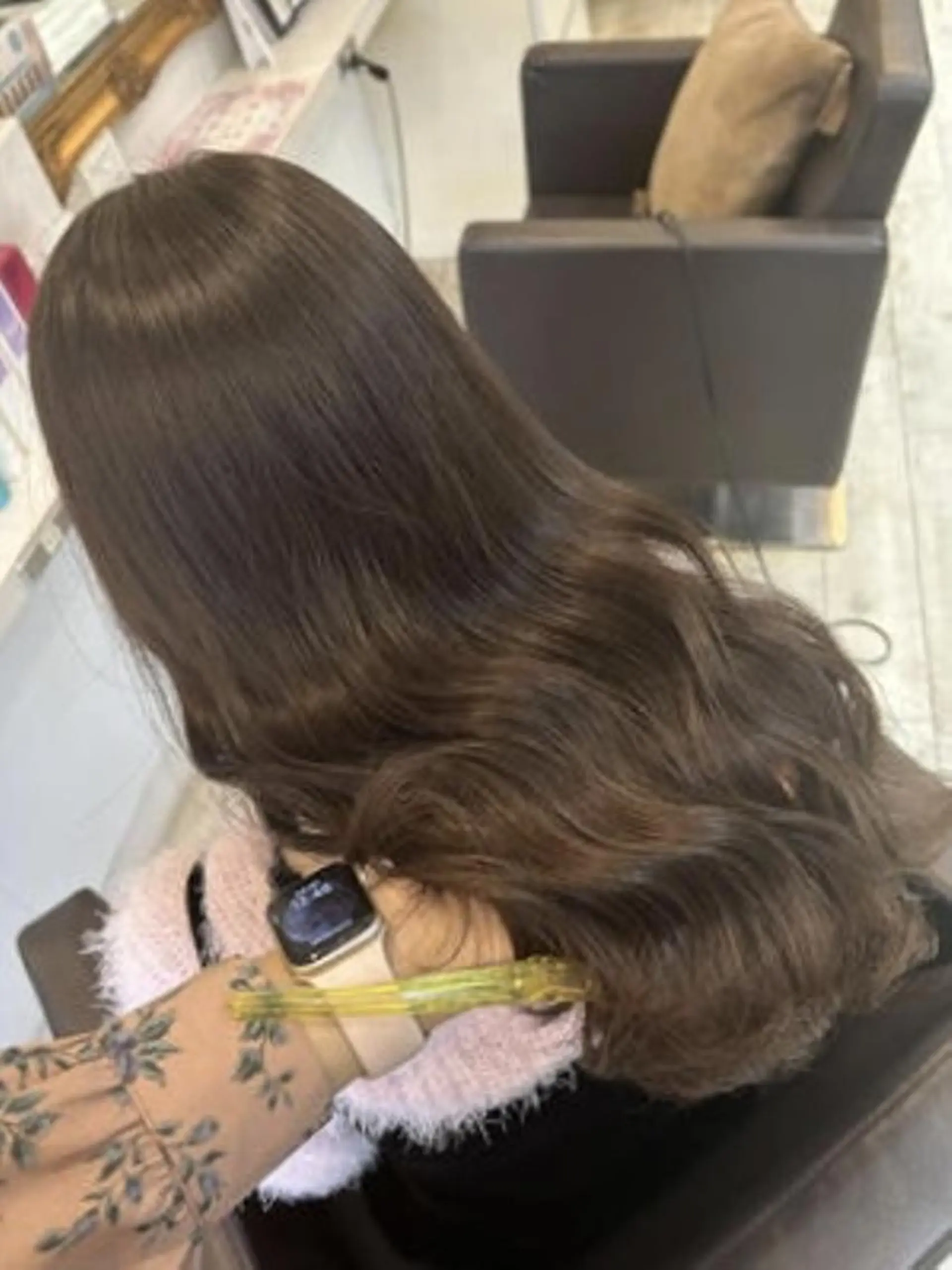 ロング カラー ヘアカラー トリートメント 🦄🫧透明感 絹髪特化🫧🍓のヘアスタイル