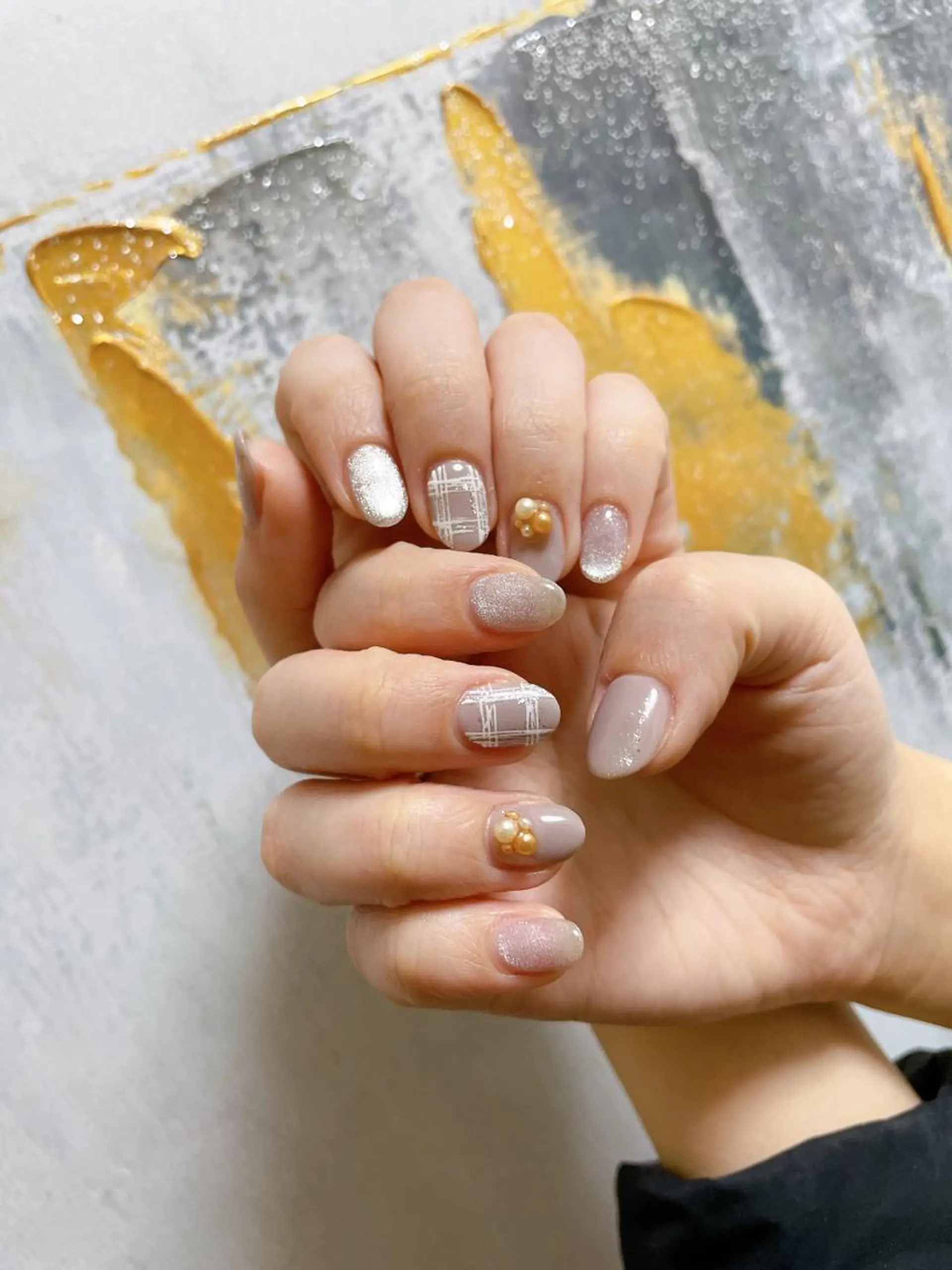 ネイル フットネイル フレンチネイル ジェルネイル ハート 韓国ネイル mogunail &blowのネイルデザイン