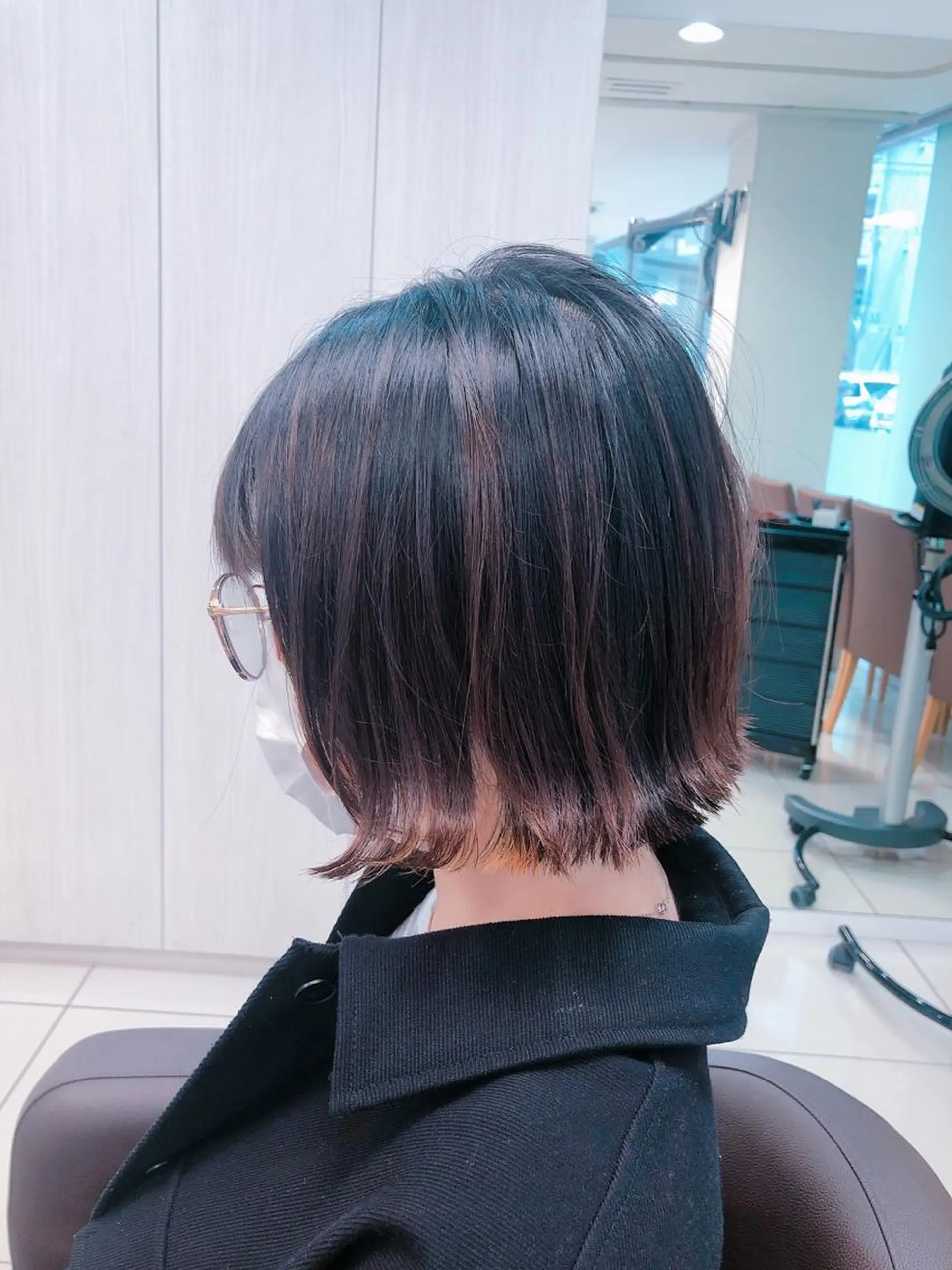 ミディアム 外ハネヘア カット トリートメント 炭木 一也のヘアスタイル