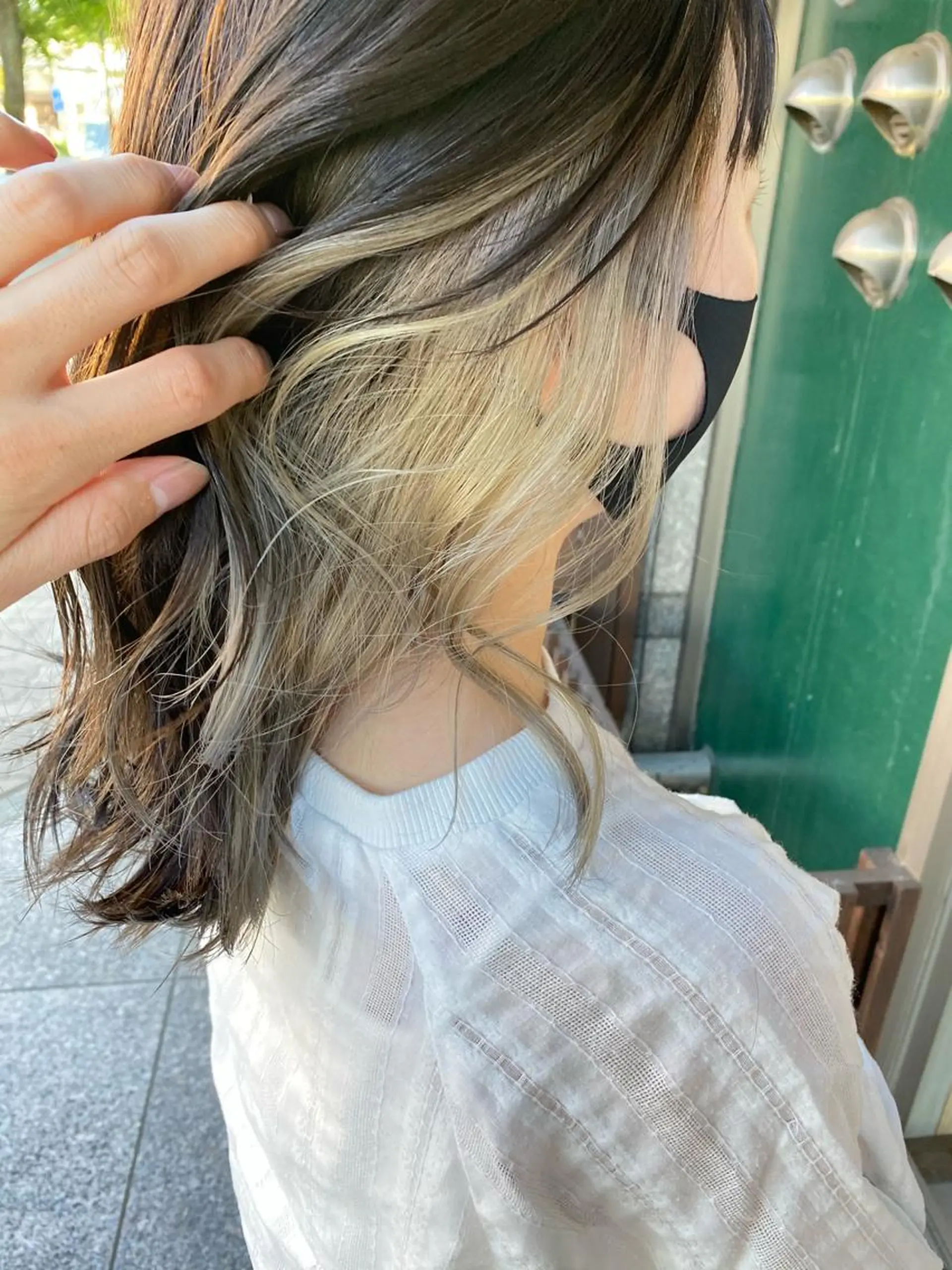 セミロング カラー インナーカラー カット ヘアカラー トリートメント 日比 貴大/ minim hairのヘアスタイル