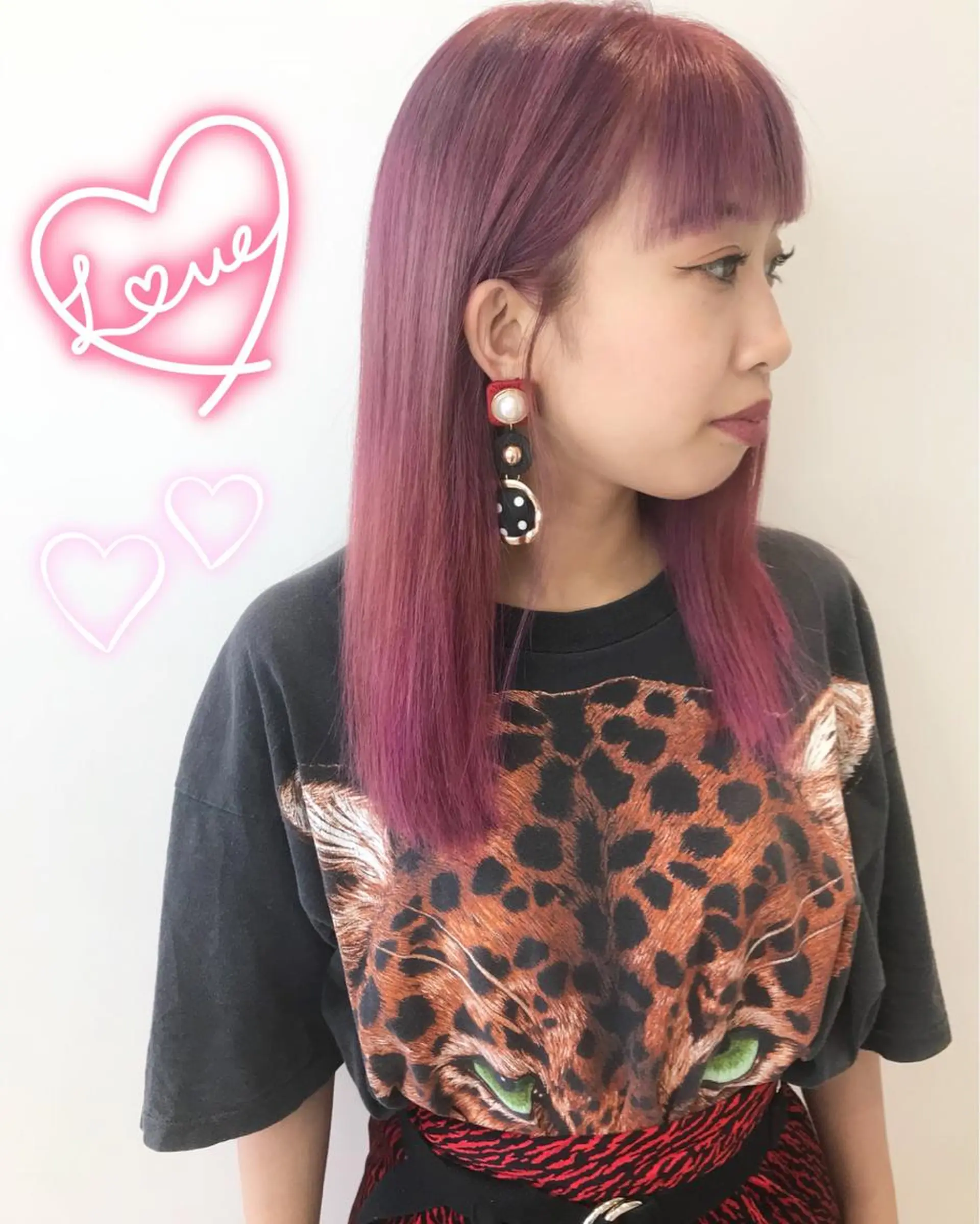 カラー ピンクカラー EMANON新宿東口所属・新宿駅近♡個室 ♡関口三都季🌜のヘアスタイル