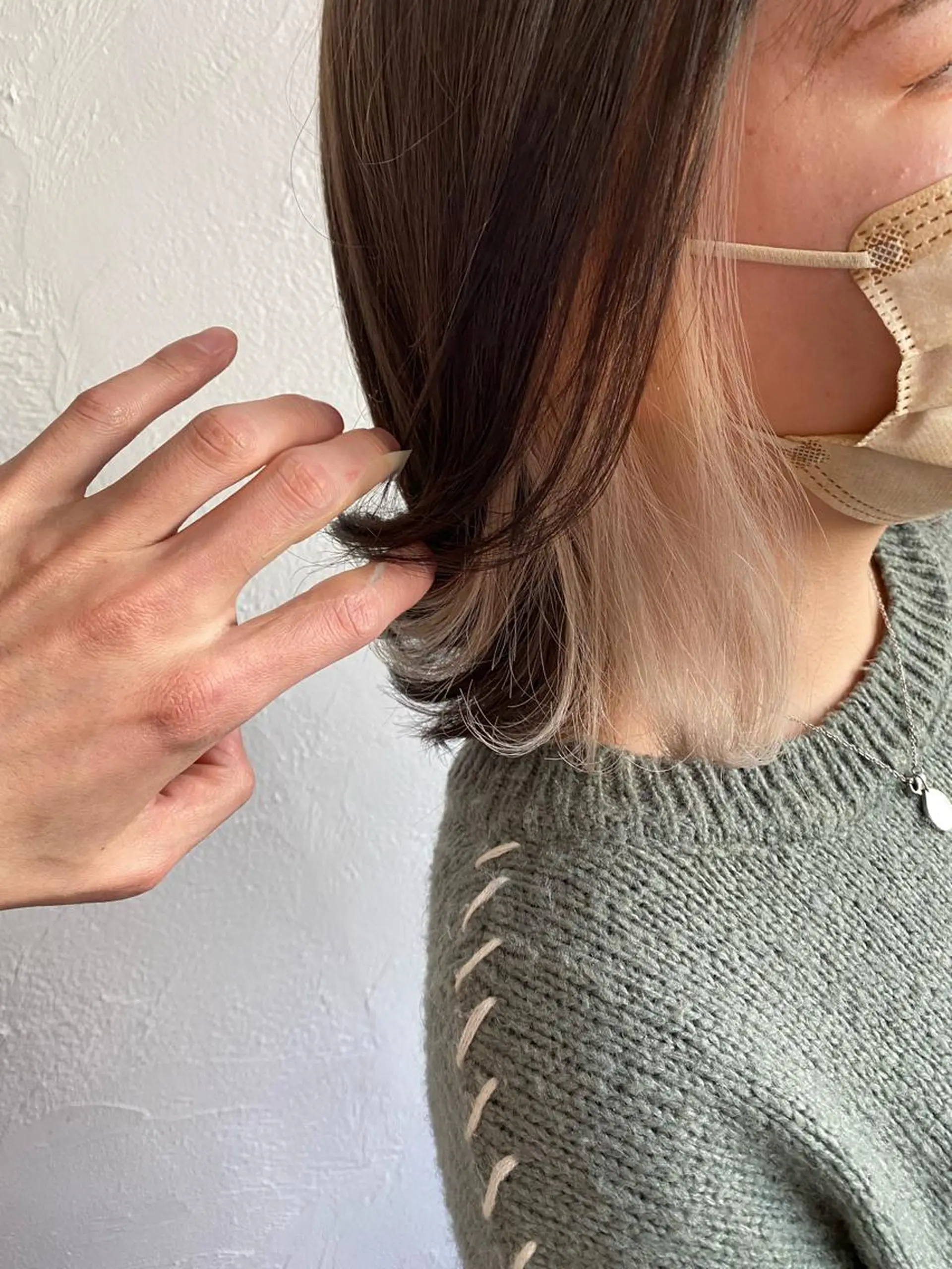 ショート カラー インナーカラー シルバー HIYOSHI　✂︎ 艶髪職人のヘアスタイル