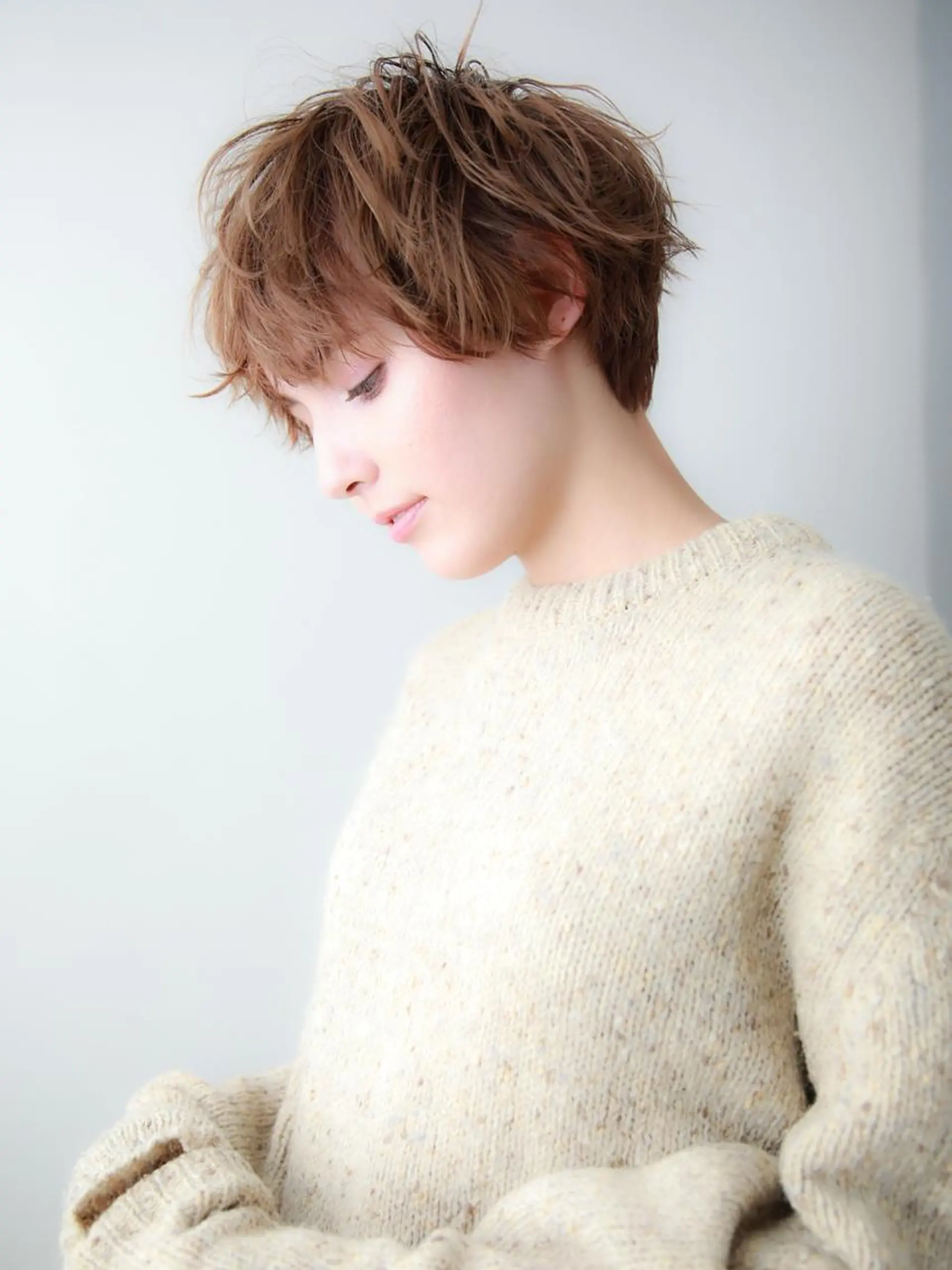 ミディアム カラー パーマ 山下 直人のヘアスタイル