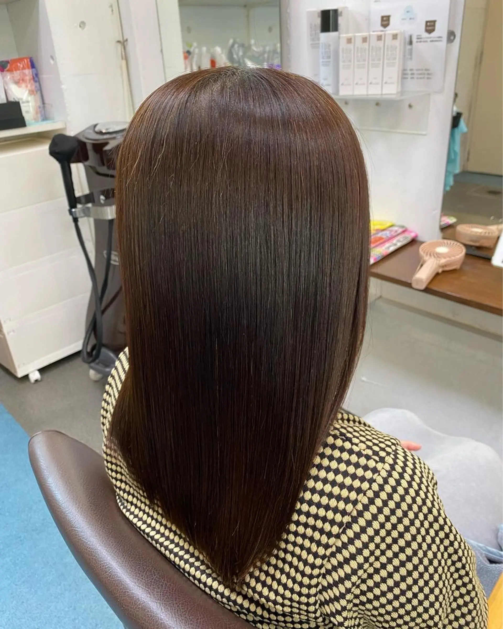 セミロング パーマ 髪質改善 縮毛矯正 ストレートパーマ 縮毛矯正 【髪質改善】に特化 オリーブオイルクラブのヘアスタイル