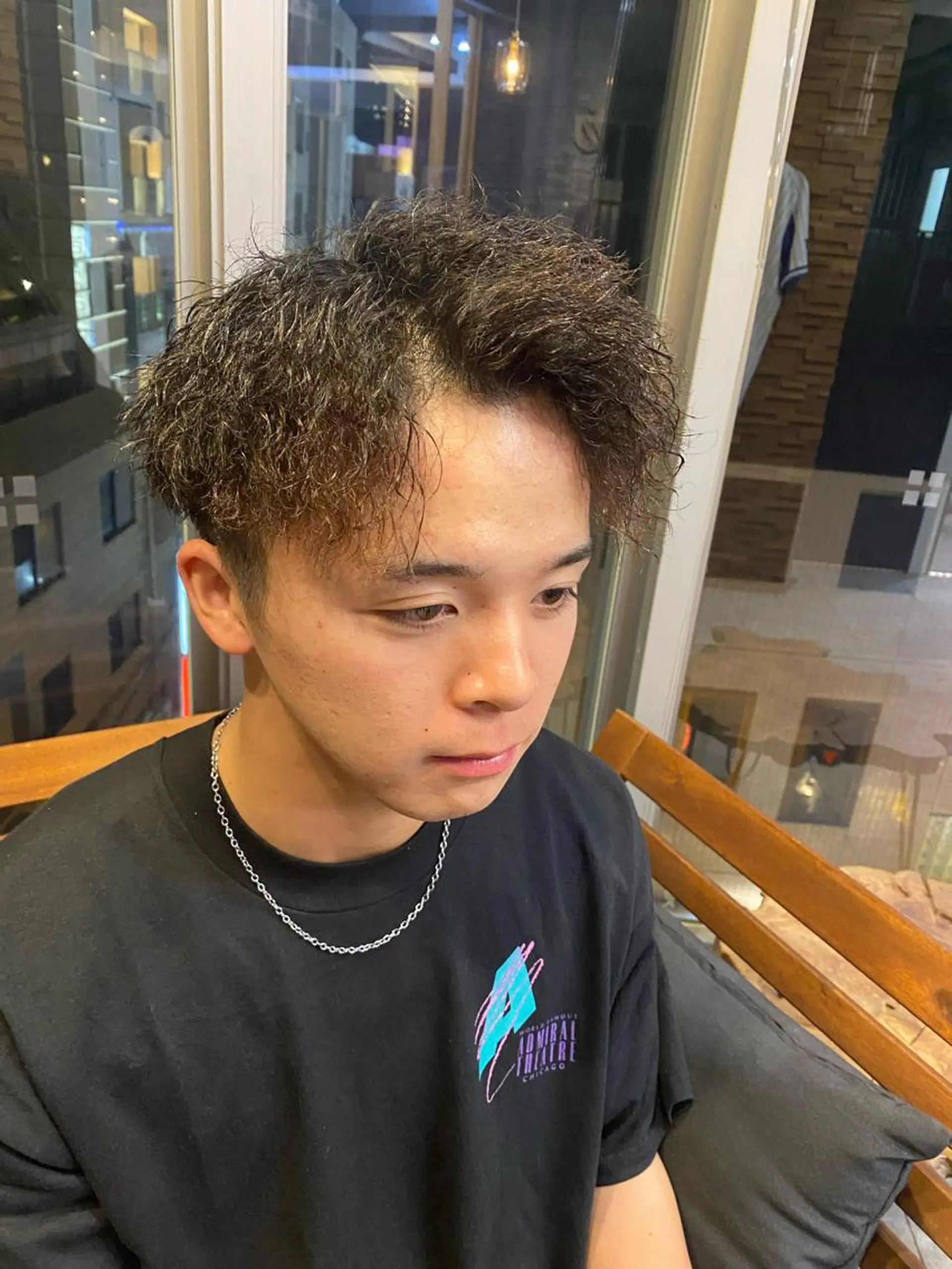 パーマ ヘアアレンジ メンズ men'slapis YUTOのヘアスタイル