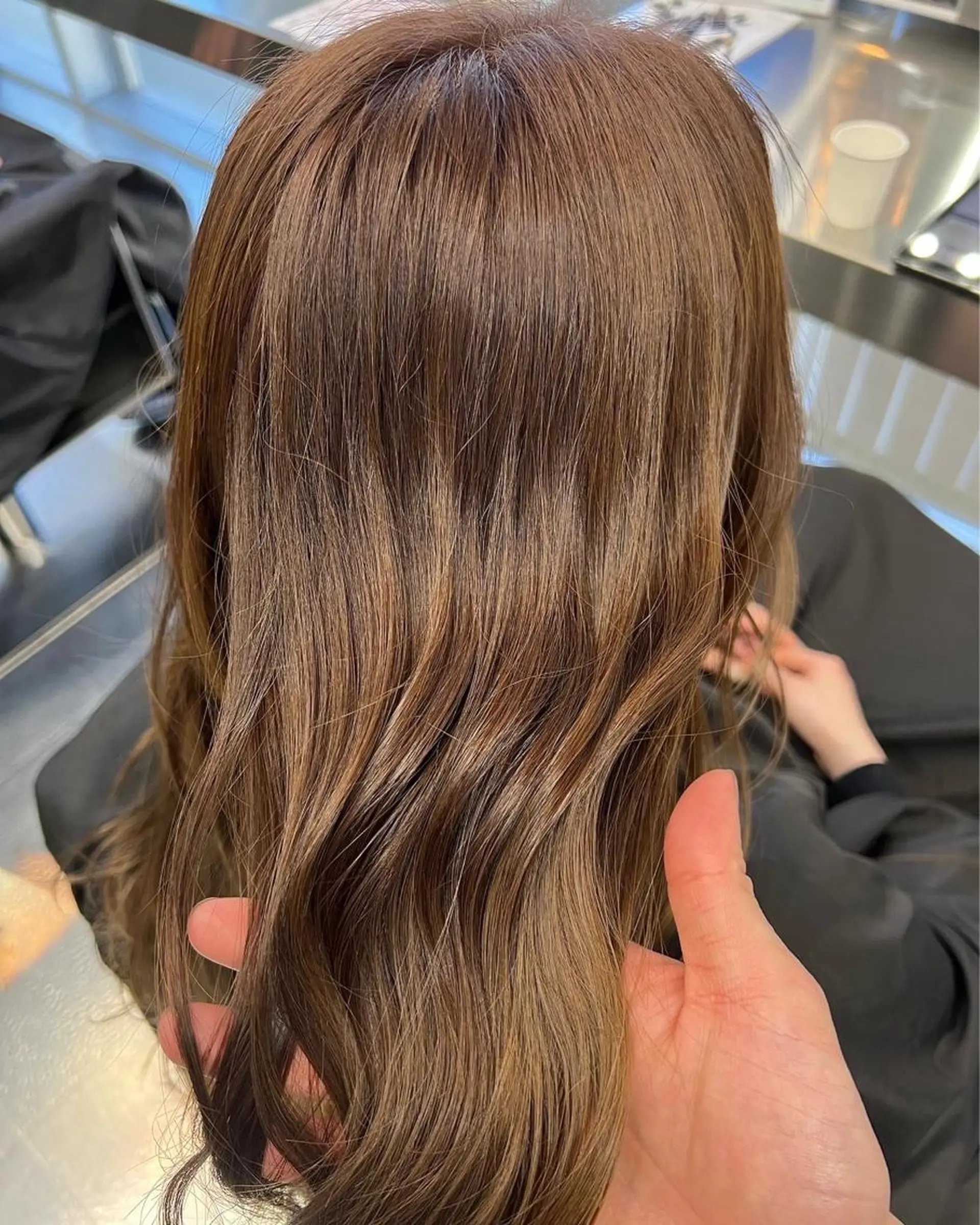 ミディアム トリートメント カット ヘアカラー トリートメント CARAT堺東 Aujua認定サロンのヘアスタイル