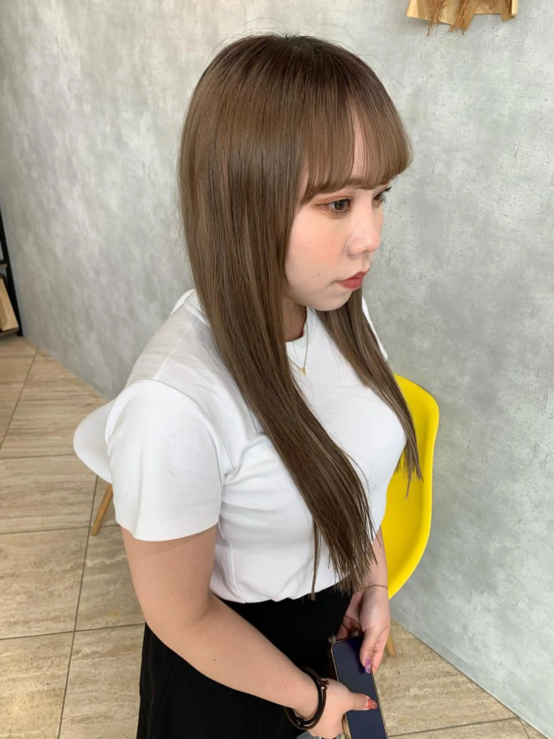 ミディアム エクステ ヘアカラー エクステ ROSEL末吉 海渡のヘアスタイル