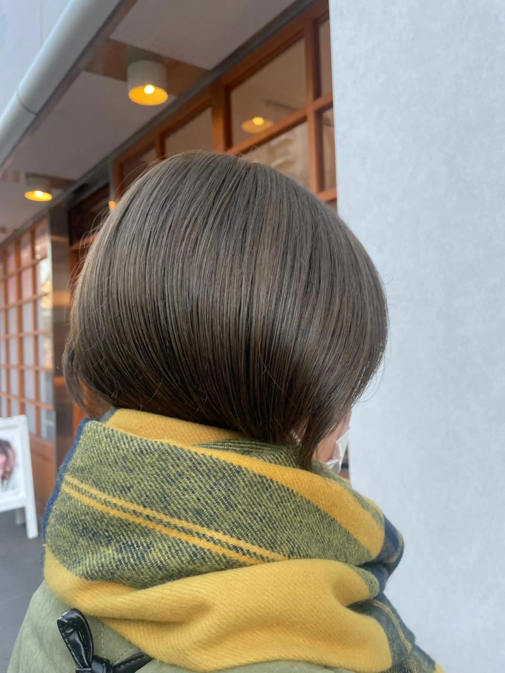 ショート カラー ベージュカラー ダブルカラー オリーブベージュ オリーブカラー 若林 良のヘアスタイル